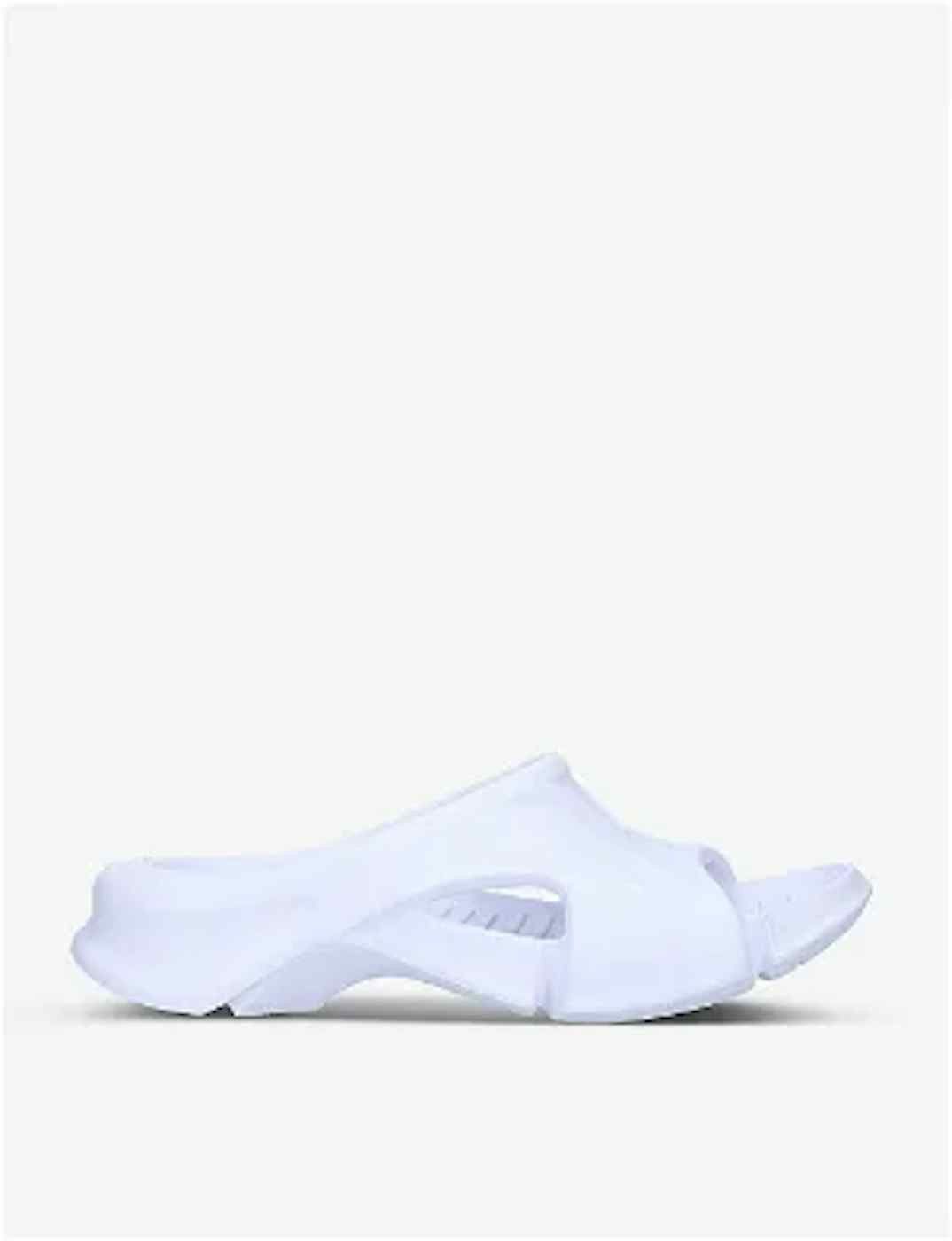 image of Balenciaga Mold Rubber Pool Slide Sandals in White, Men's (Size 8)
