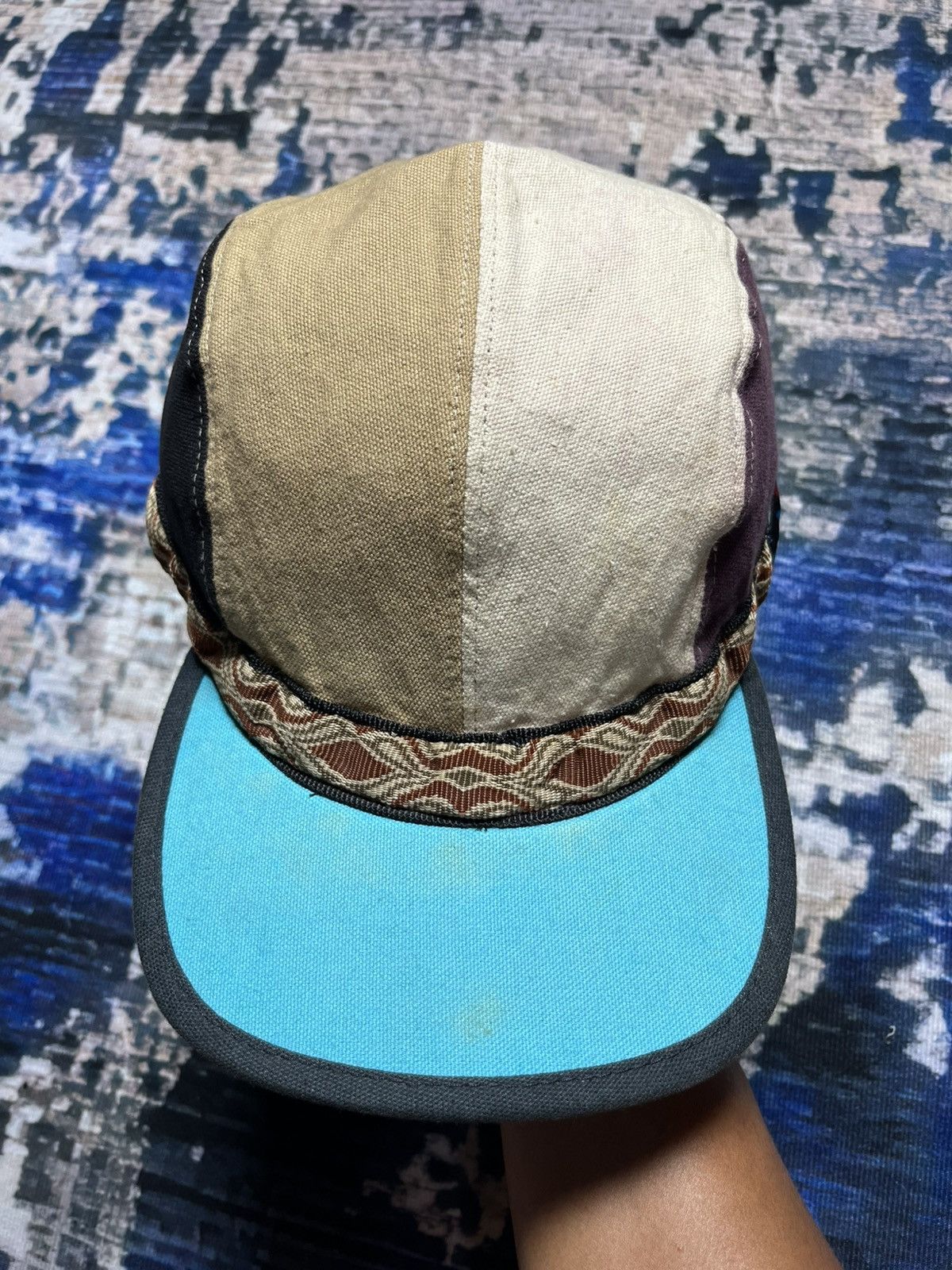 KAVU 🔥RARE Vintage KAVU Panel Multicolour Cap 90s Size ONE SIZE - 3 Thumbnail