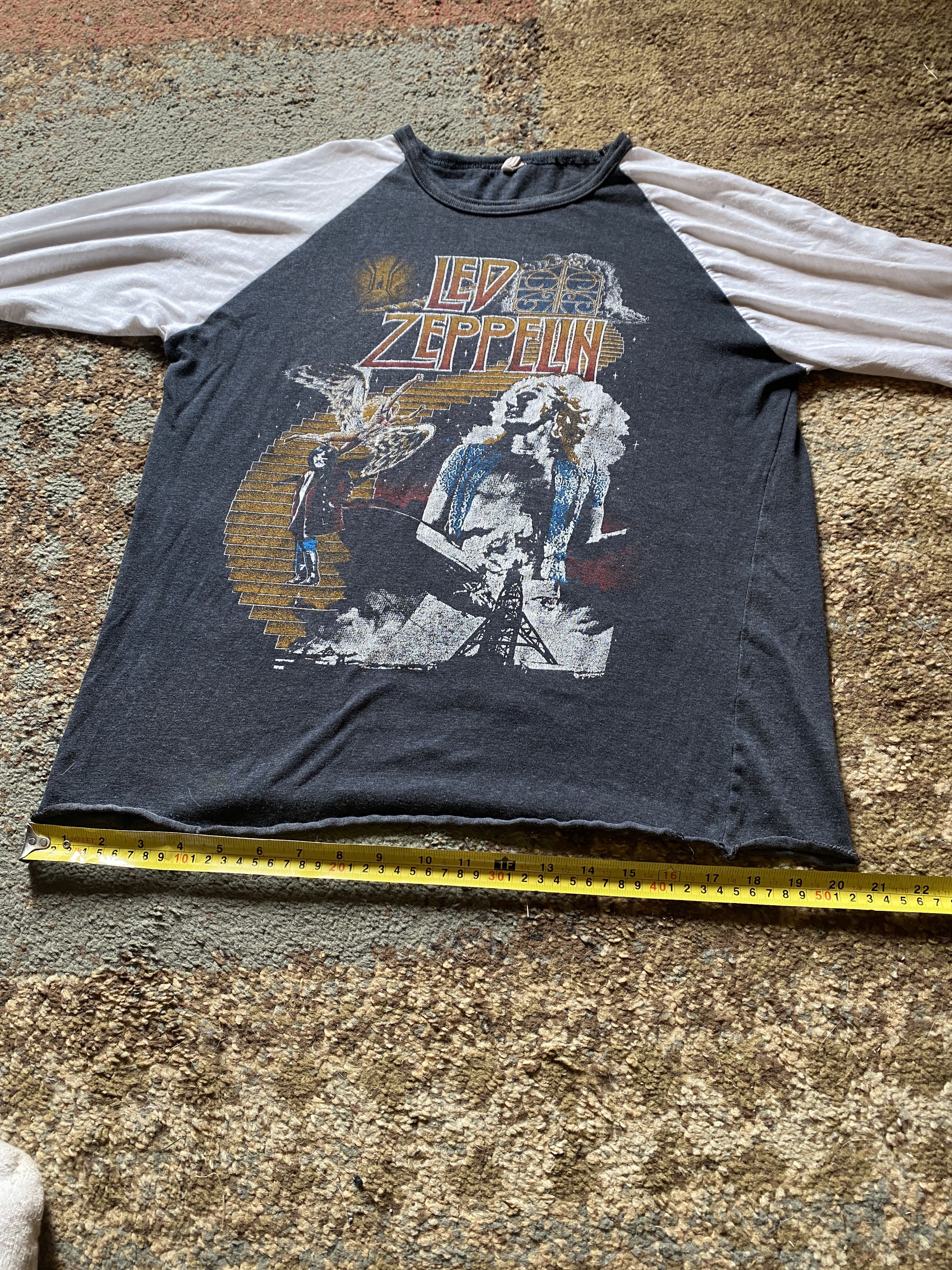 Led Zeppelin × Vintage TRUE Vintage 1977 Led Zeppelin Stairway To Heaven T Shirt Size US M / EU 48-50 / 2 - 14 Thumbnail