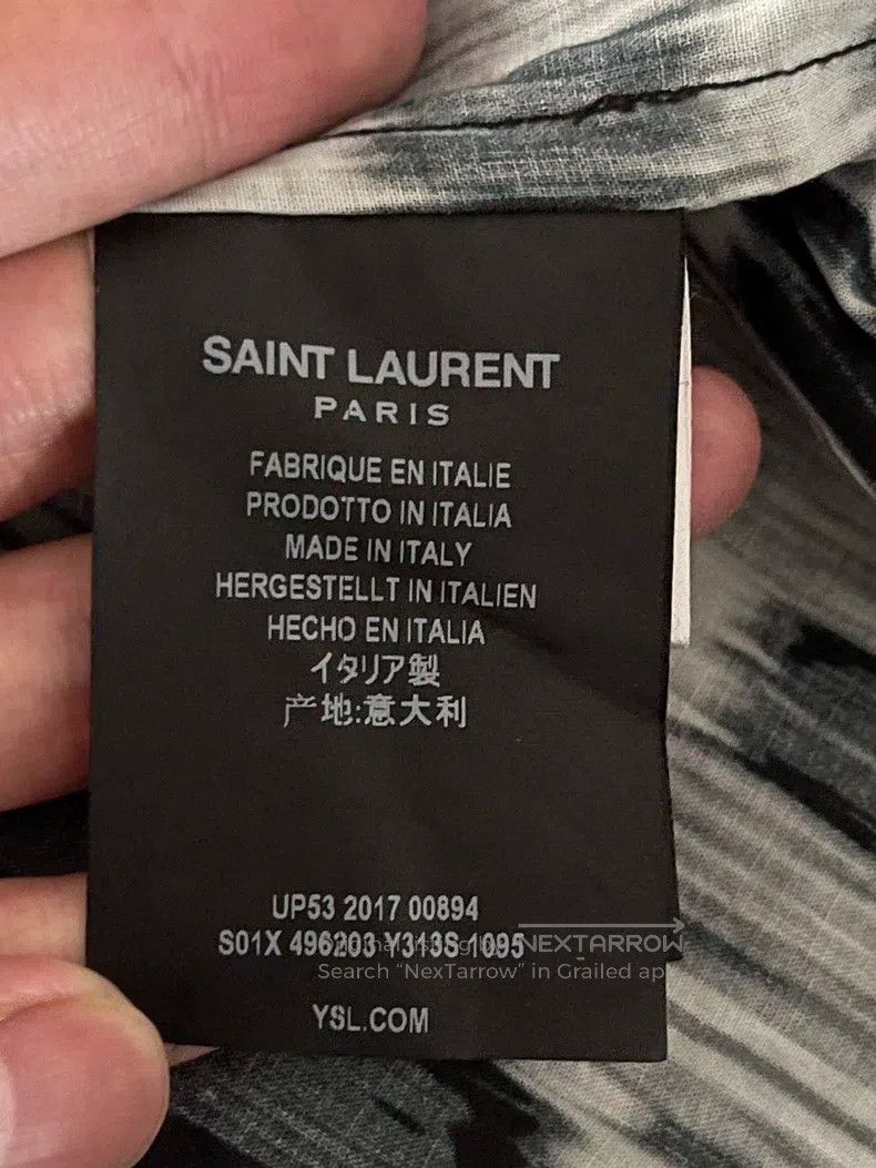 Saint Laurent Paris Saint Laurent Paris size 41 Gypsy Abstract Love Shirt Size US L / EU 52-54 / 3 - 6 Thumbnail