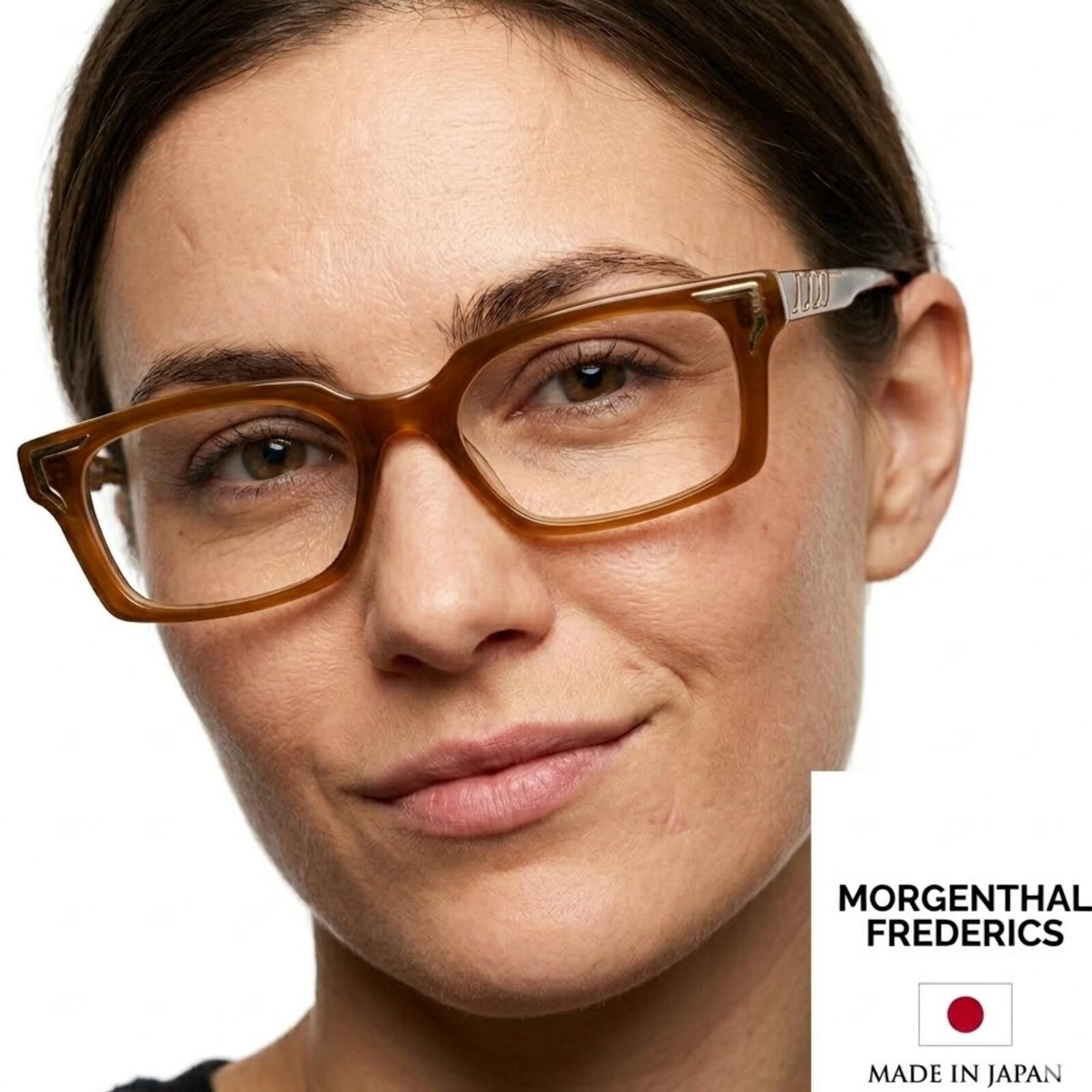 Other Morgenthal Frederics Dragonfly Eyeglasses Japan Amber Brown Size ONE SIZE - 10 Thumbnail