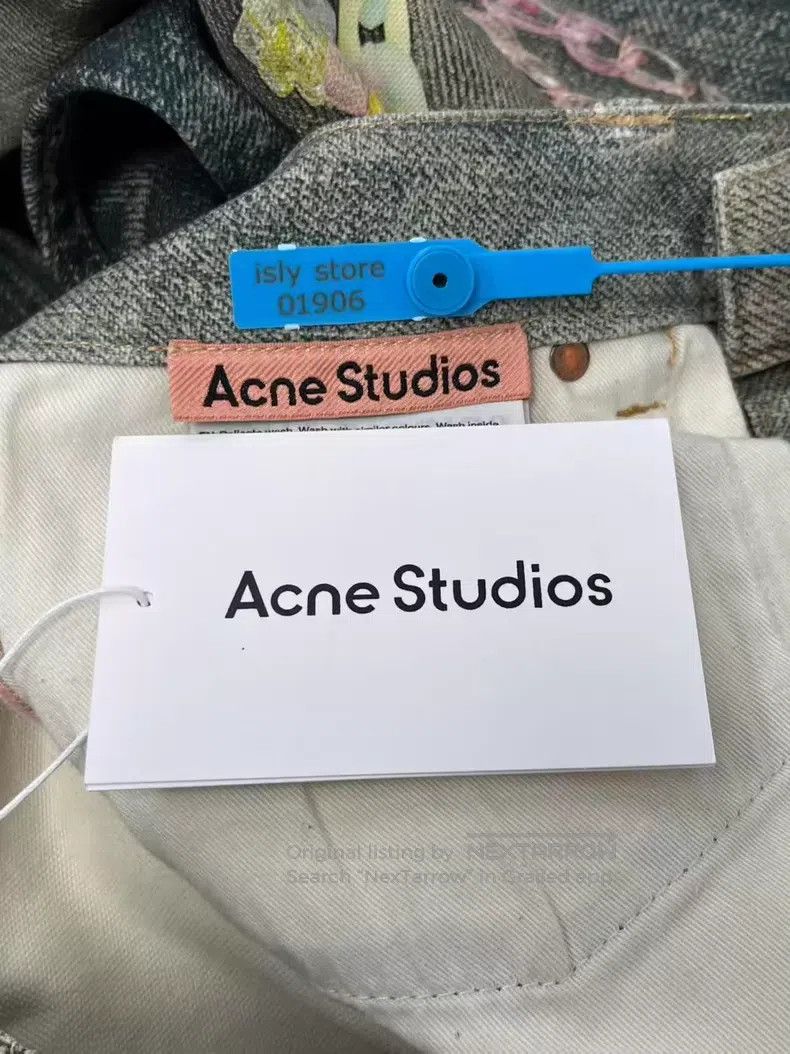 Acne Studios Acne Studios 1981f Candy Chain 3D Printed Loose Low-Rise W Size 30" / US 8 / IT 44 - 5 Thumbnail
