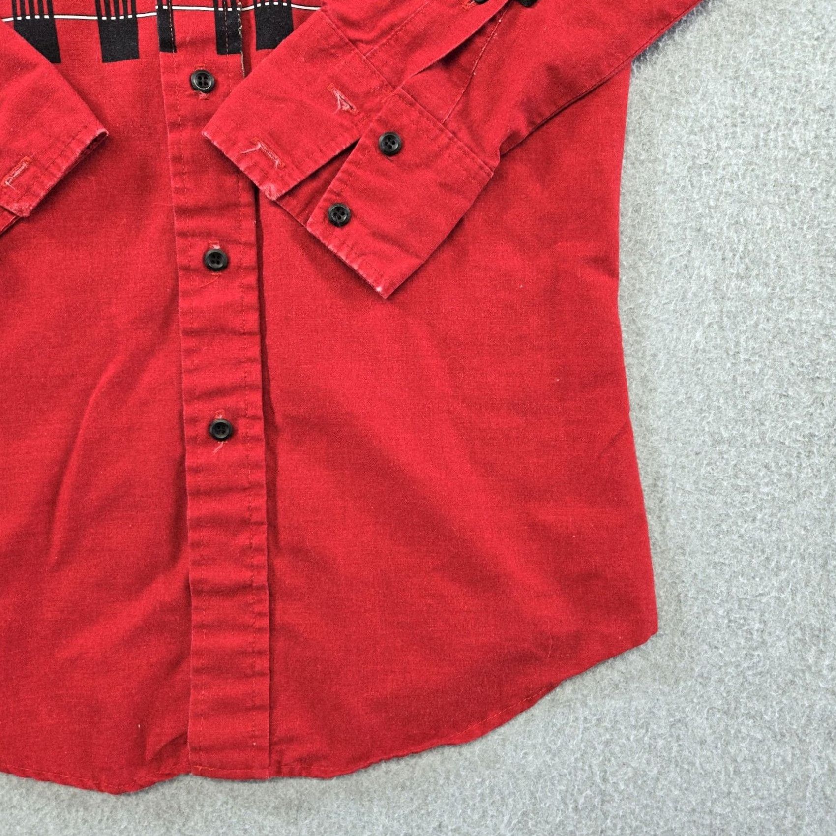 Brooks VINTAGE Brooks & Dunn Shirt Mens S Red Check Long Sleeve Button Up Regular Fit Cotton Size US S / EU 44-46 / 1 - 6 Thumbnail