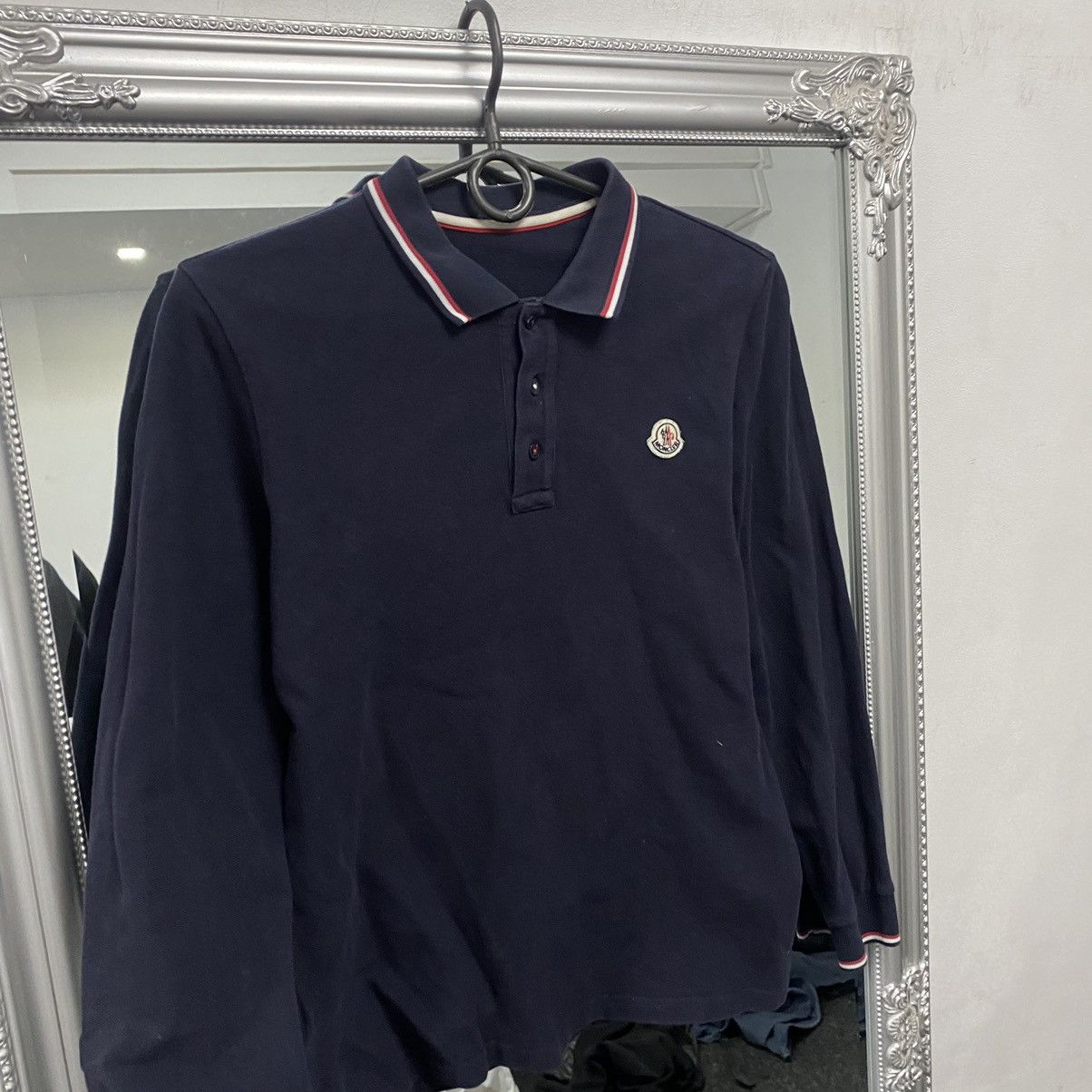 Moncler Moncler Long Sleeve Polo T Shirt Size US XS / EU 42 / 0 - 4 Thumbnail