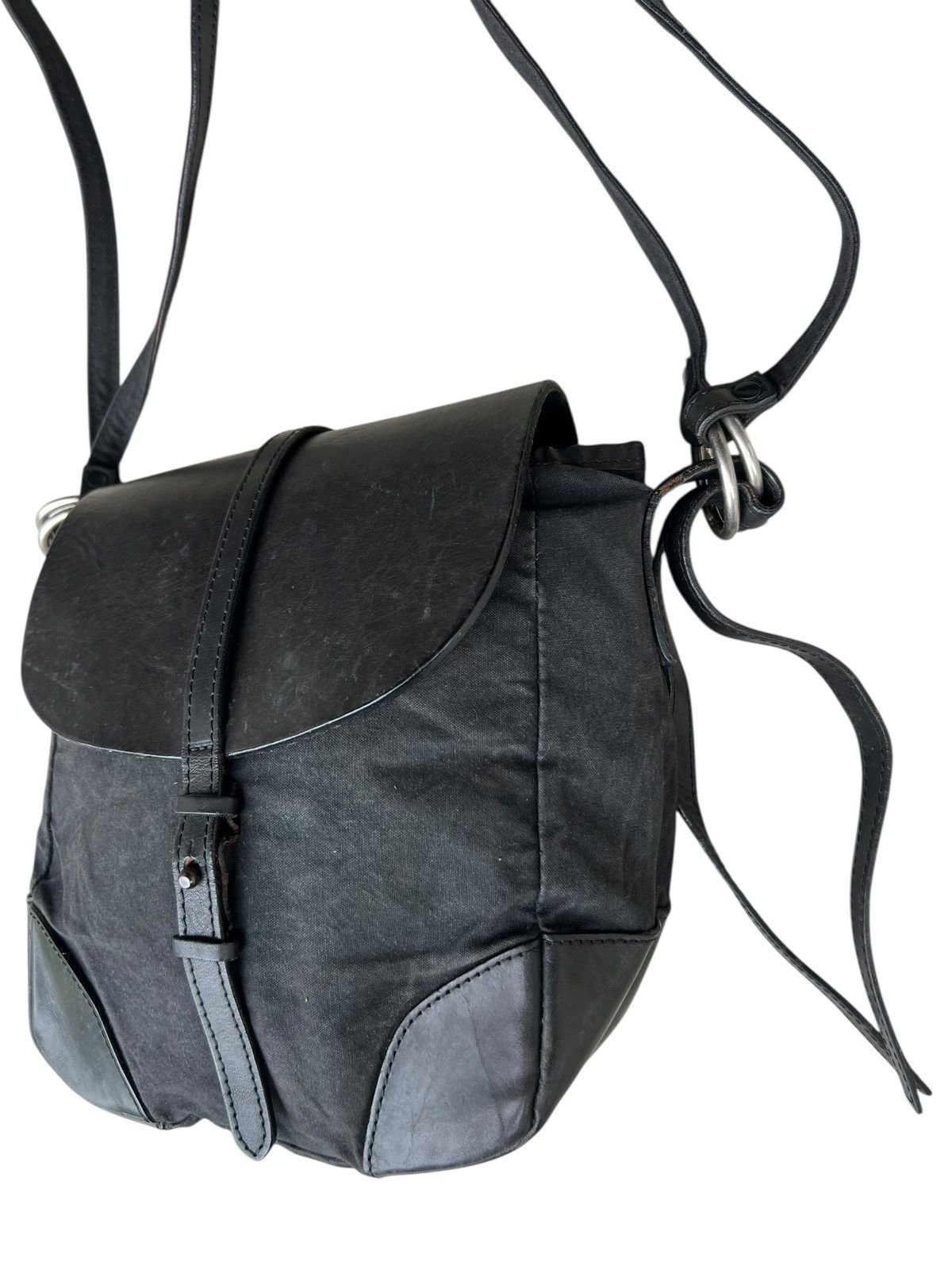 Leather × Yohji Yamamoto 2004 Yohji Yamamoto Y’s Leather Bag Size ONE SIZE - 4 Thumbnail