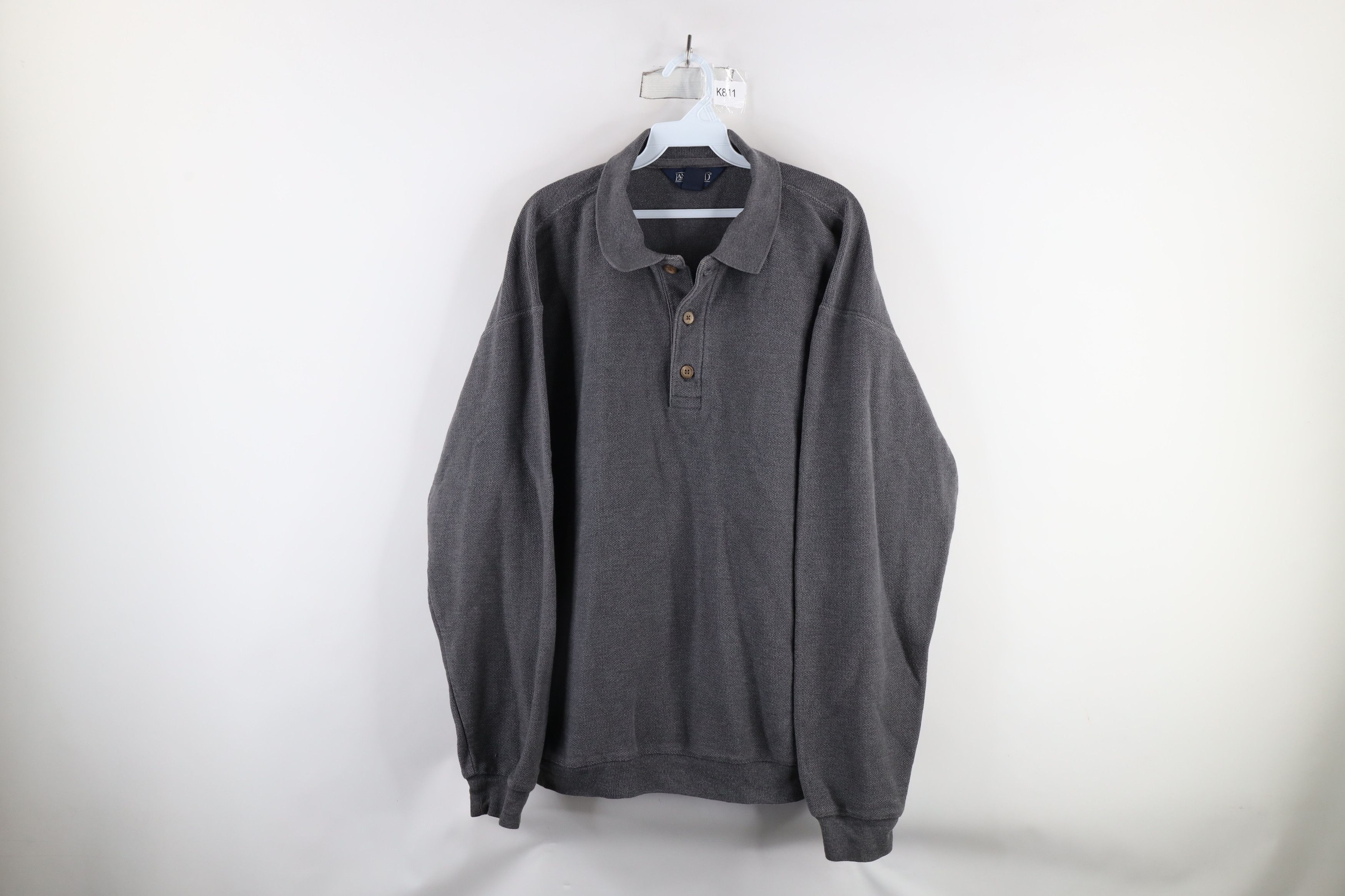 90s~ Lands’ End USA Sweatshirt Polo Lands' End × Vintage Vintage 90s Lands End Heavyweight