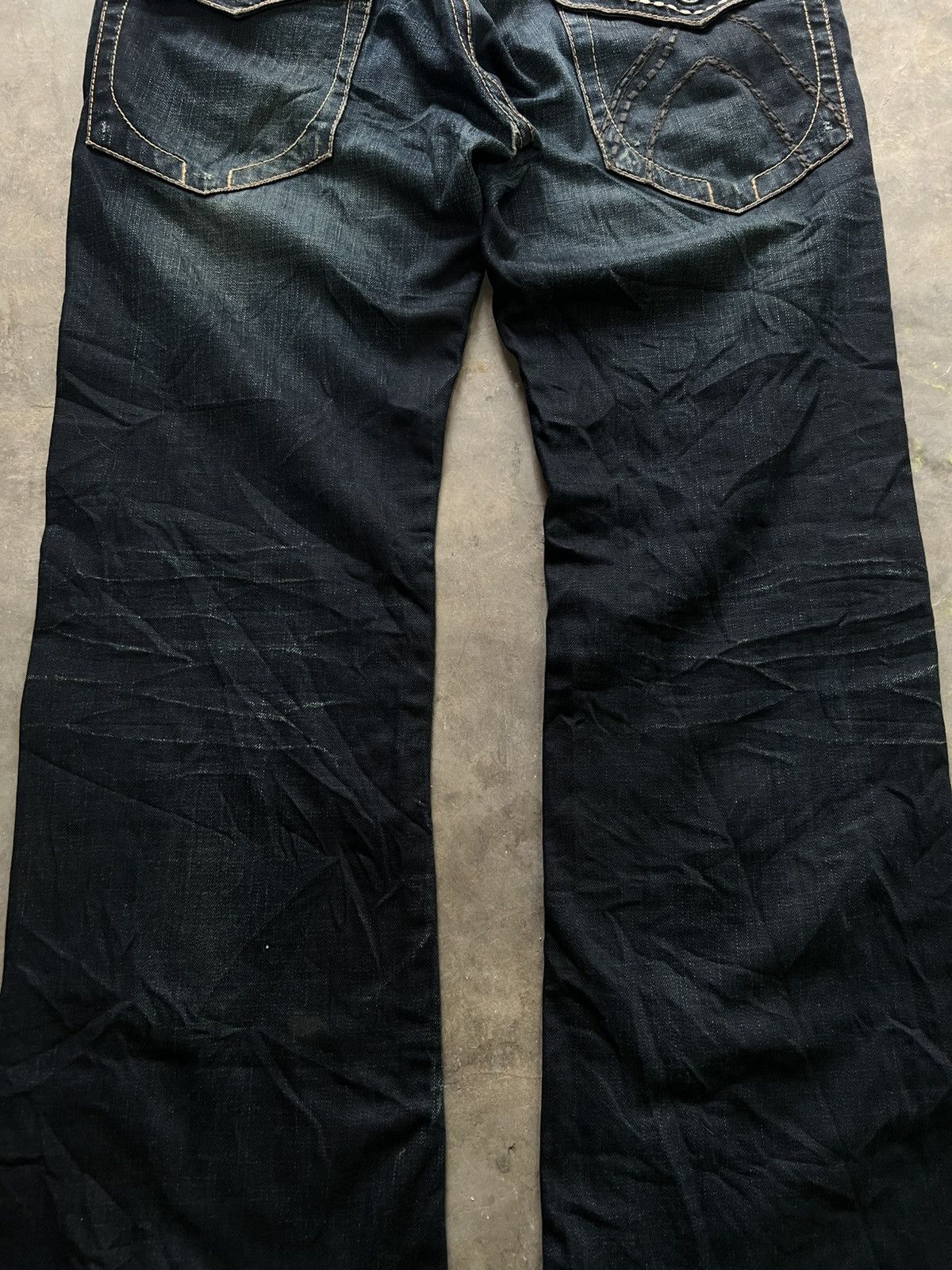 Japanese Brand Buckaroo Baggy Jeans Snow Buck Buckle Back Size US 34 / EU 50 - 10 Thumbnail