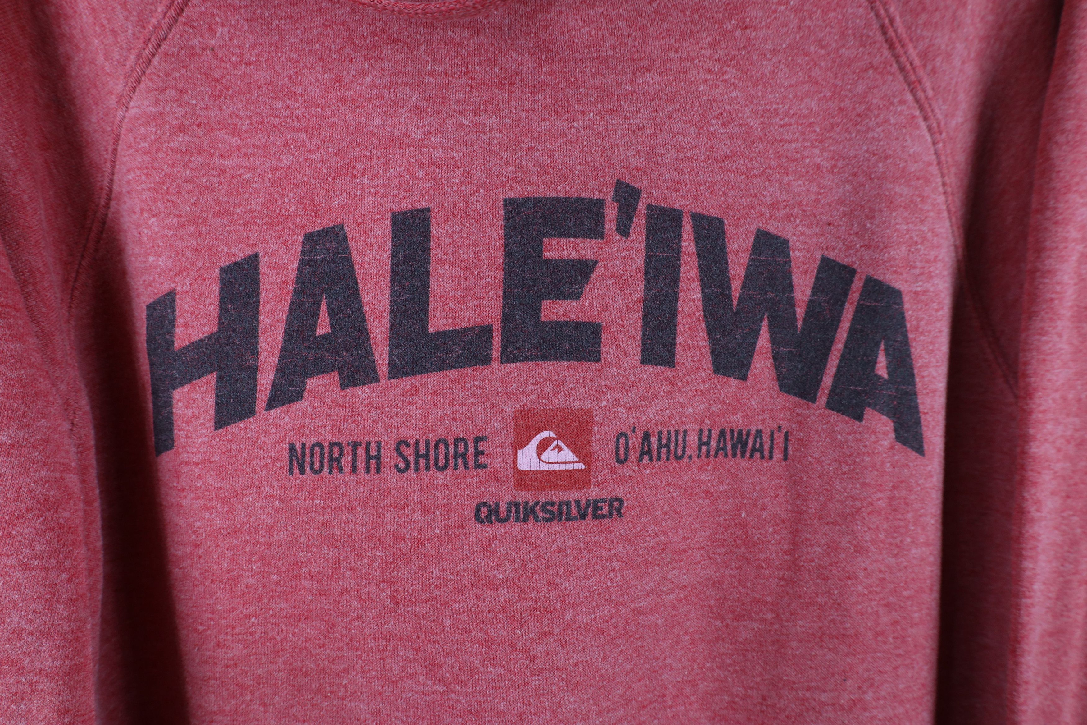 Quiksilver × Vintage Vintage Quiksilver Surfing Spell Out Hale'iwa Hawaii Hoodie Size US L / EU 52-54 / 3 - 4 Thumbnail