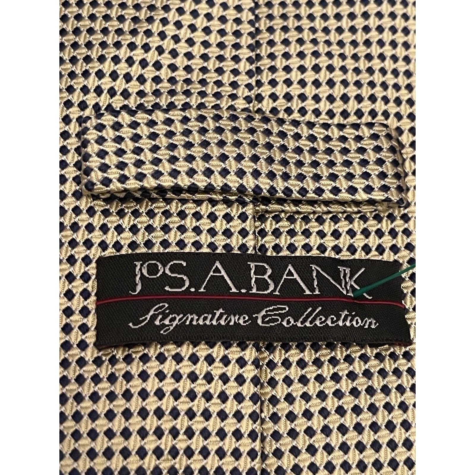 Jos. A. Bank Jos. A. Bank Signature Collection Gold Blue Hand Made Silk Size ONE SIZE - 8 Thumbnail