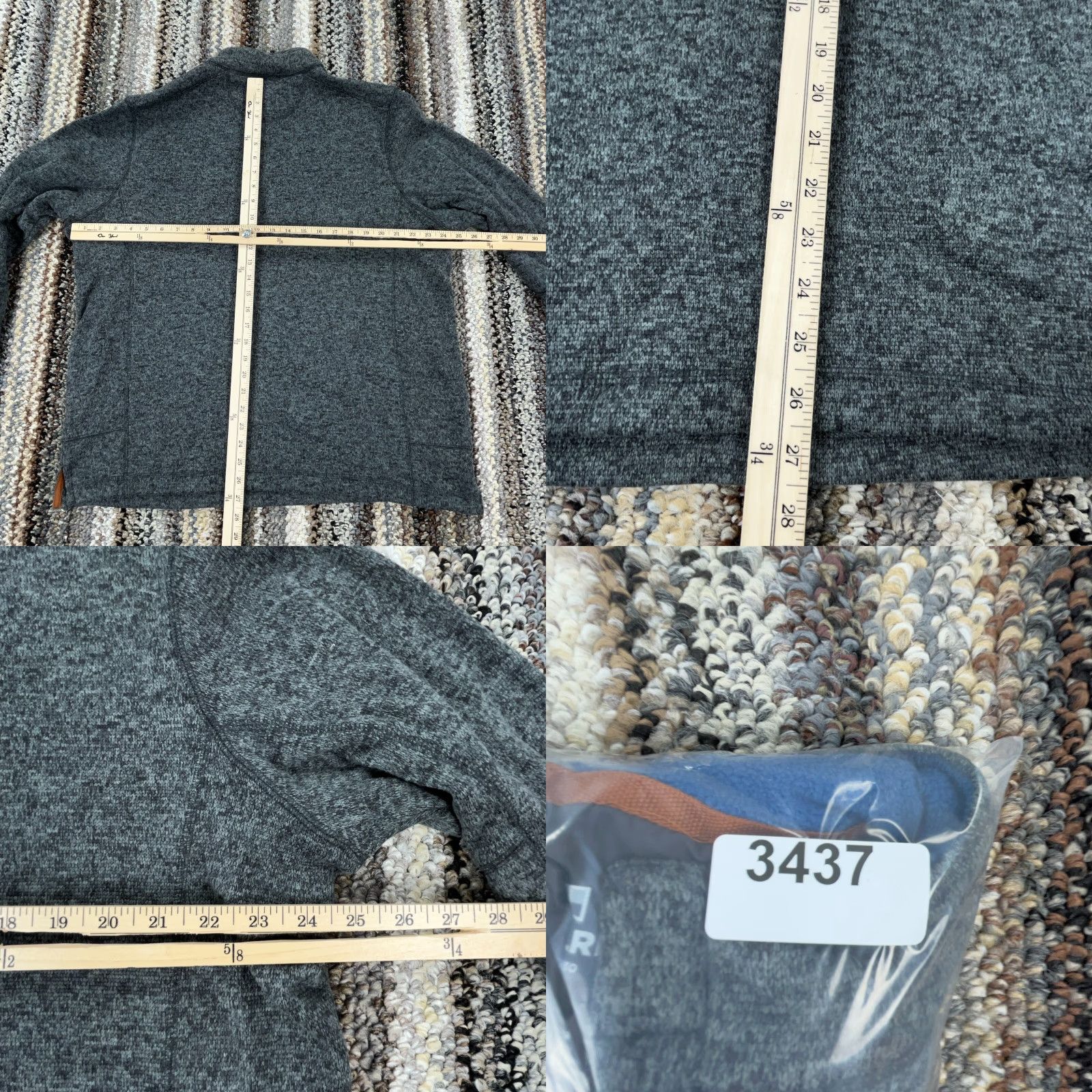 Vintage Woolrich Sweater Men 2XL Gray Pullover Knit Fleece Long Sleeve Mock Neck Casual Outdoor Golf Modern Classic American Woolrich Sweatshirt Size US XXL / EU 58 / 5 - 8 Thumbnail