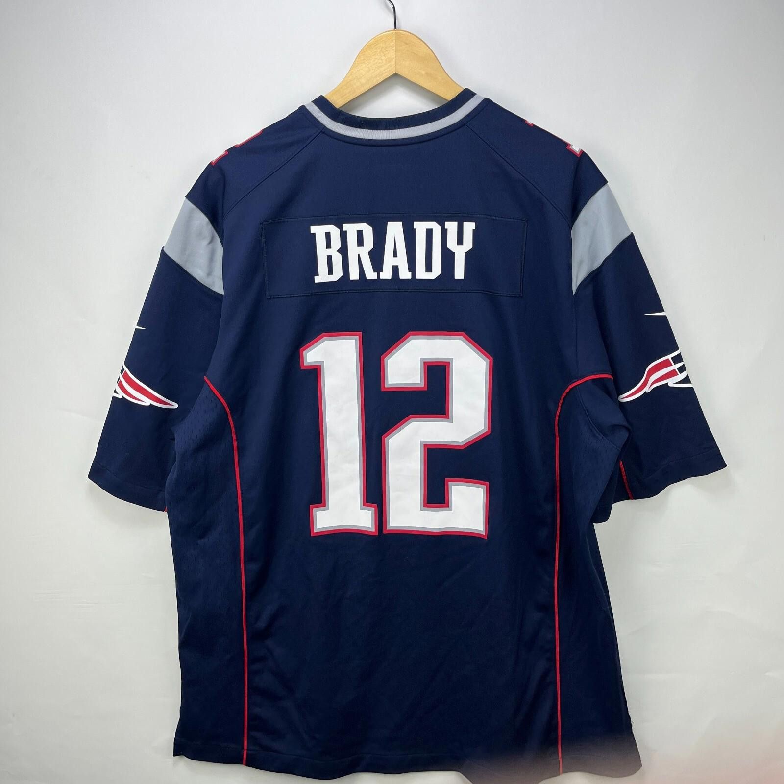 Nike Vintage Nike Tom Brady New England Patriots Jersey XL Size ONE SIZE - 4 Thumbnail