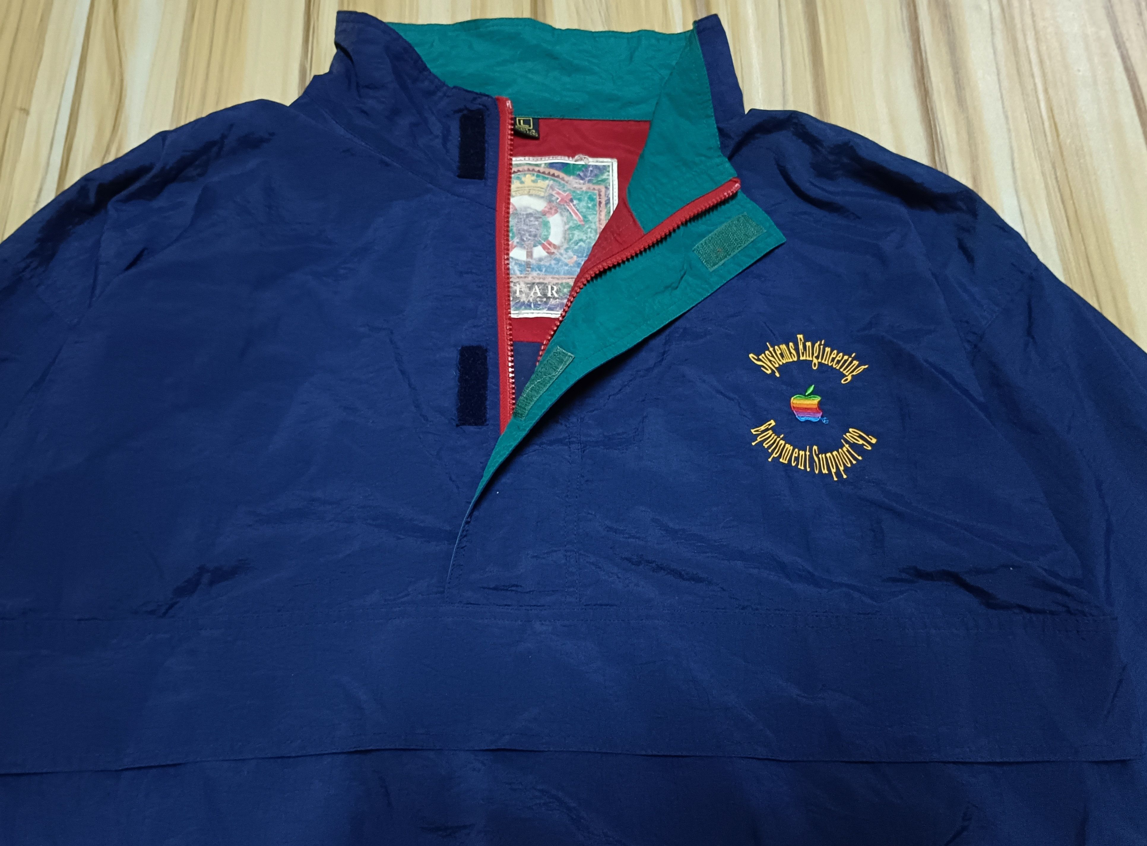 Apple Vintage 90’s Apple windbreaker Jacket Size US L / EU 52-54 / 3 - 3 Thumbnail