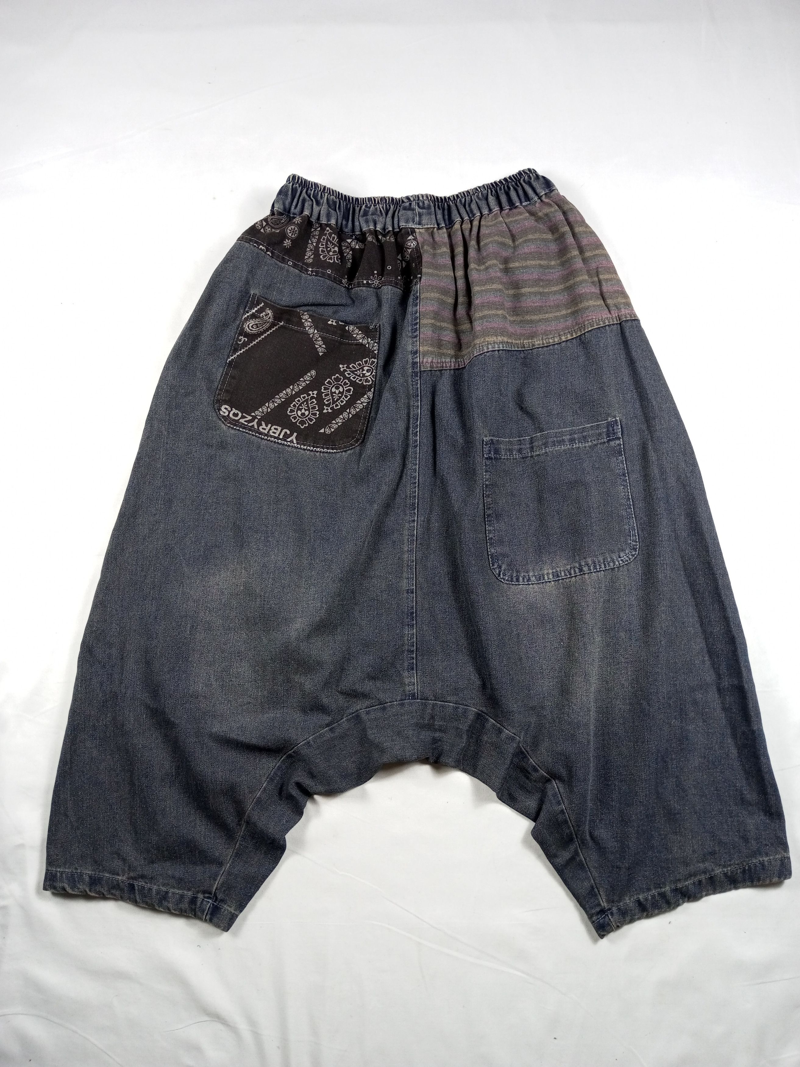 Japanese Brand Y2K Kapital Boro Style Patchwork Harem Pant Size US 30 / EU 46 - 11 Thumbnail