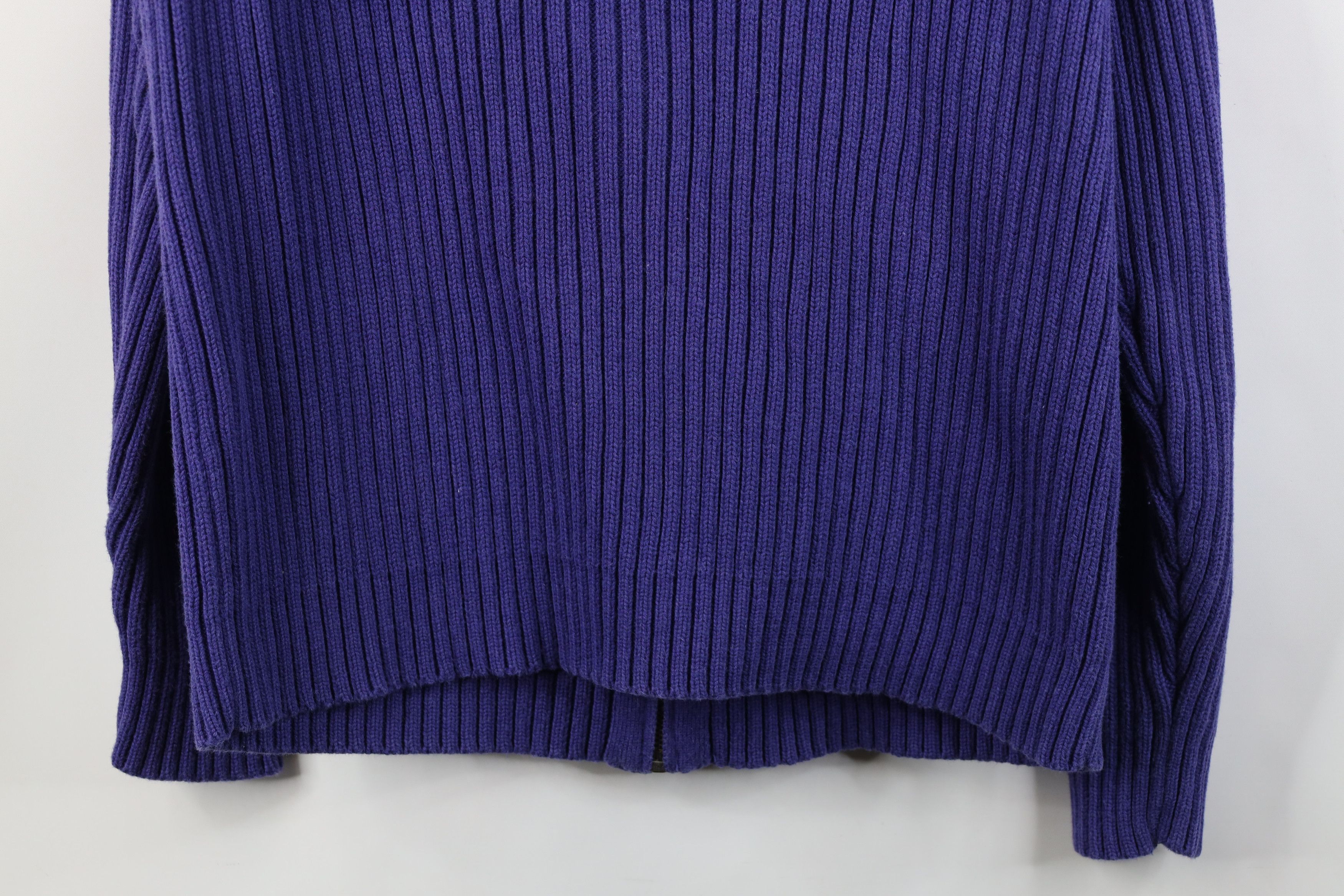 Lands' End Vintage 90s Lands End Cotton Cable Ribbed Knit Sweater Size L / US 10 / IT 46 - 11 Thumbnail