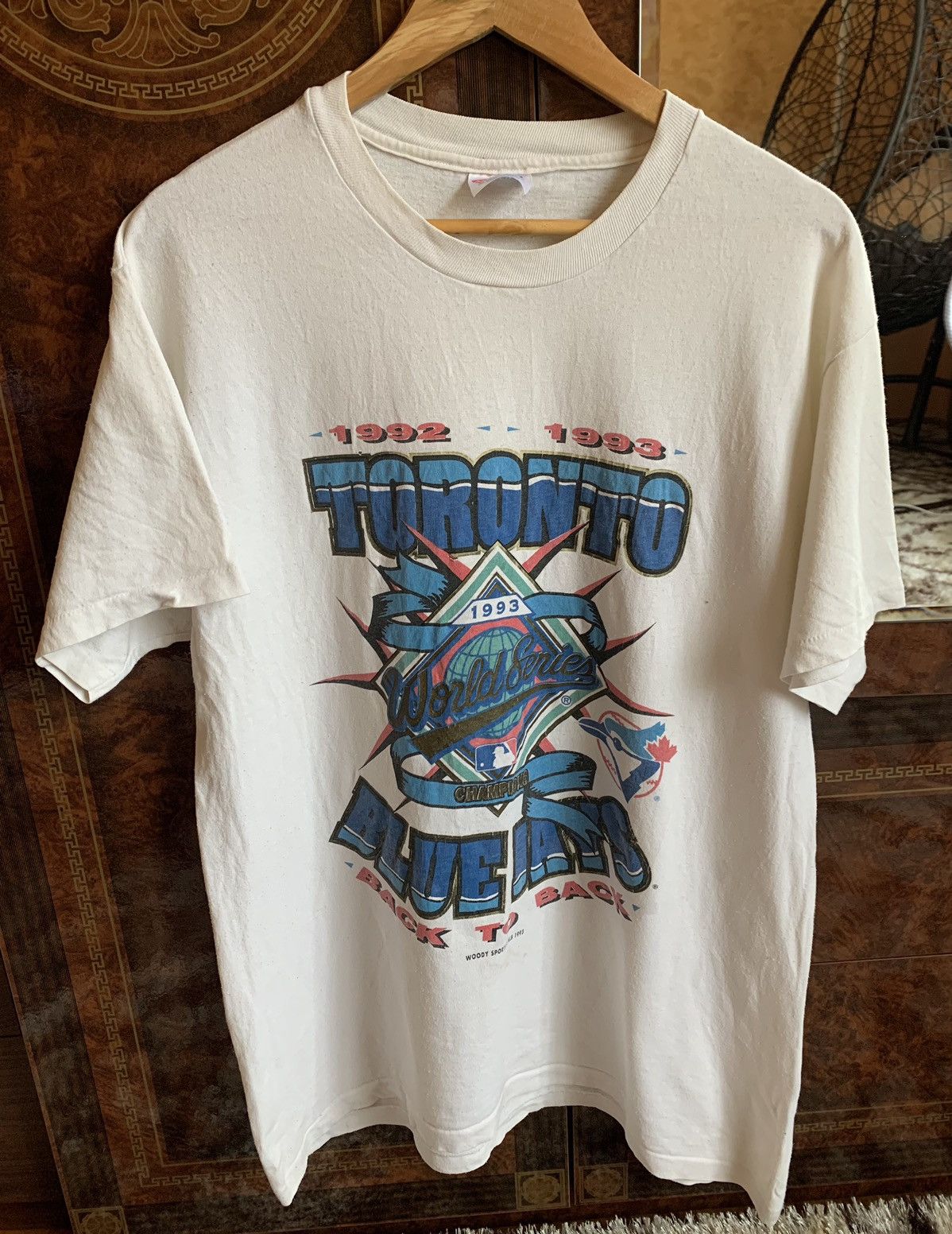 Vintage VTG MLB 90s TORONTO BLUE JAYS 1993 World Series T-SHIRT | Grailed