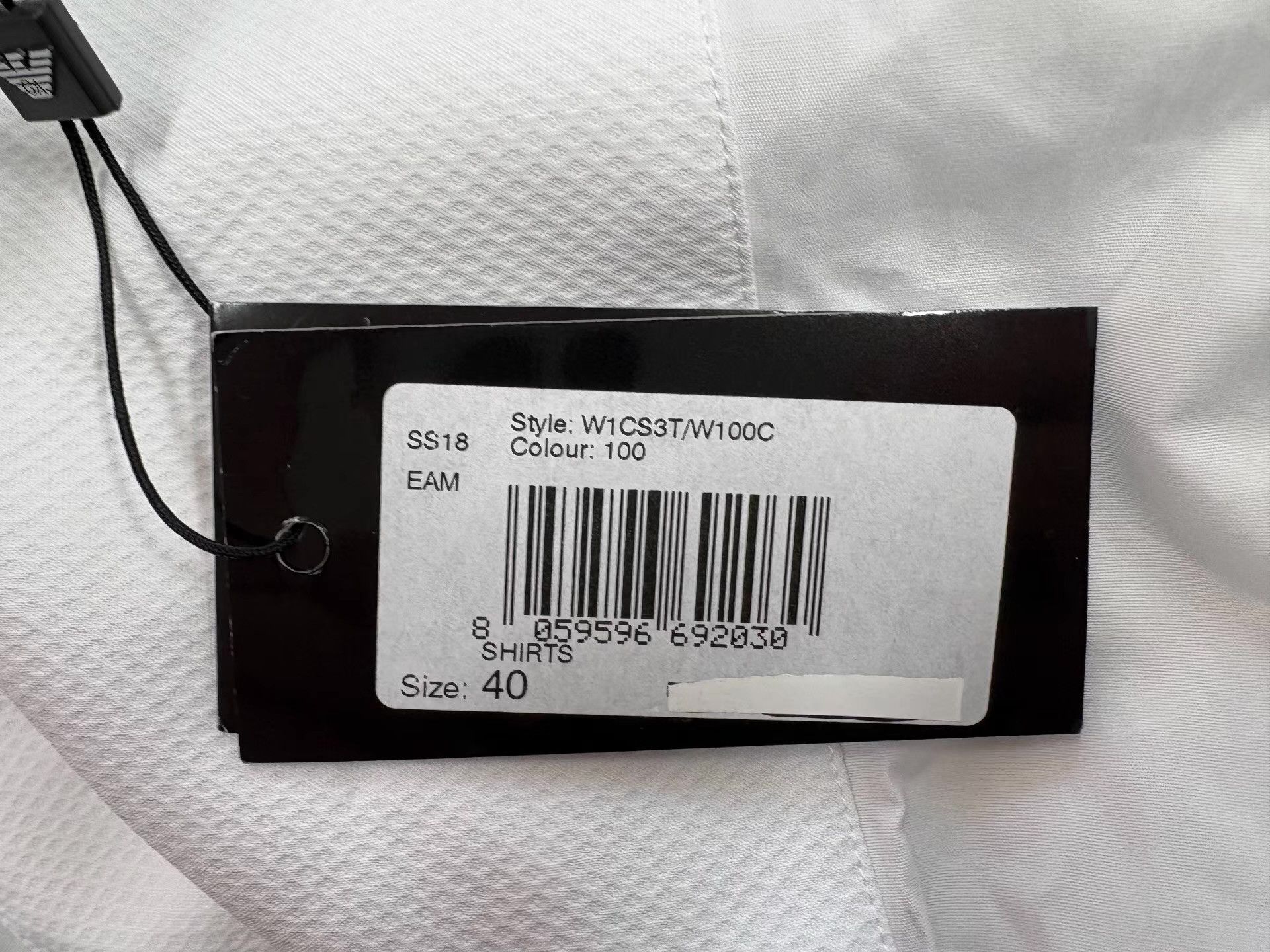 Emporio Armani Emporio Armani Men's White Dress Shirt Ｑ21 Size US M / EU 48-50 / 2 - 7 Thumbnail