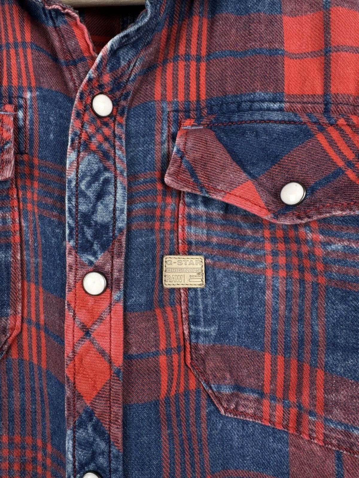 G-Star G-star Raw Landoh Flannel Shirt Long Sleeve Button Up Size US M / EU 48-50 / 2 - 4 Thumbnail