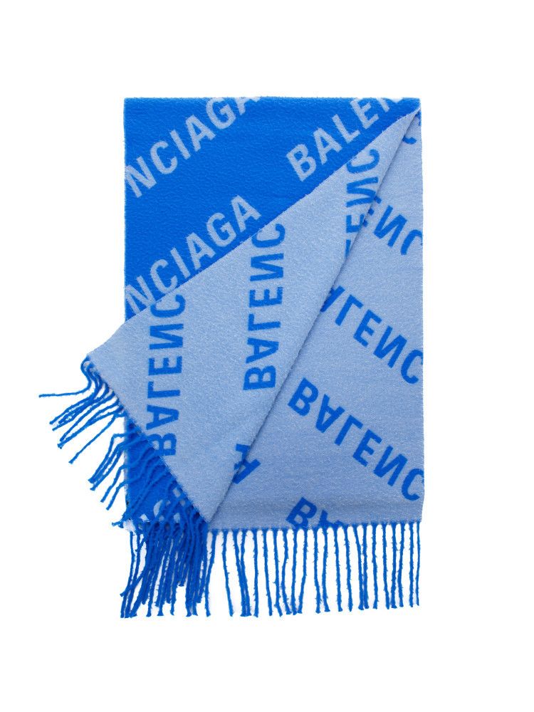 Balenciaga o1bcso1str1024 Size: OS / Allover Logo Macro Scarf Size ONE SIZE - 4 Thumbnail