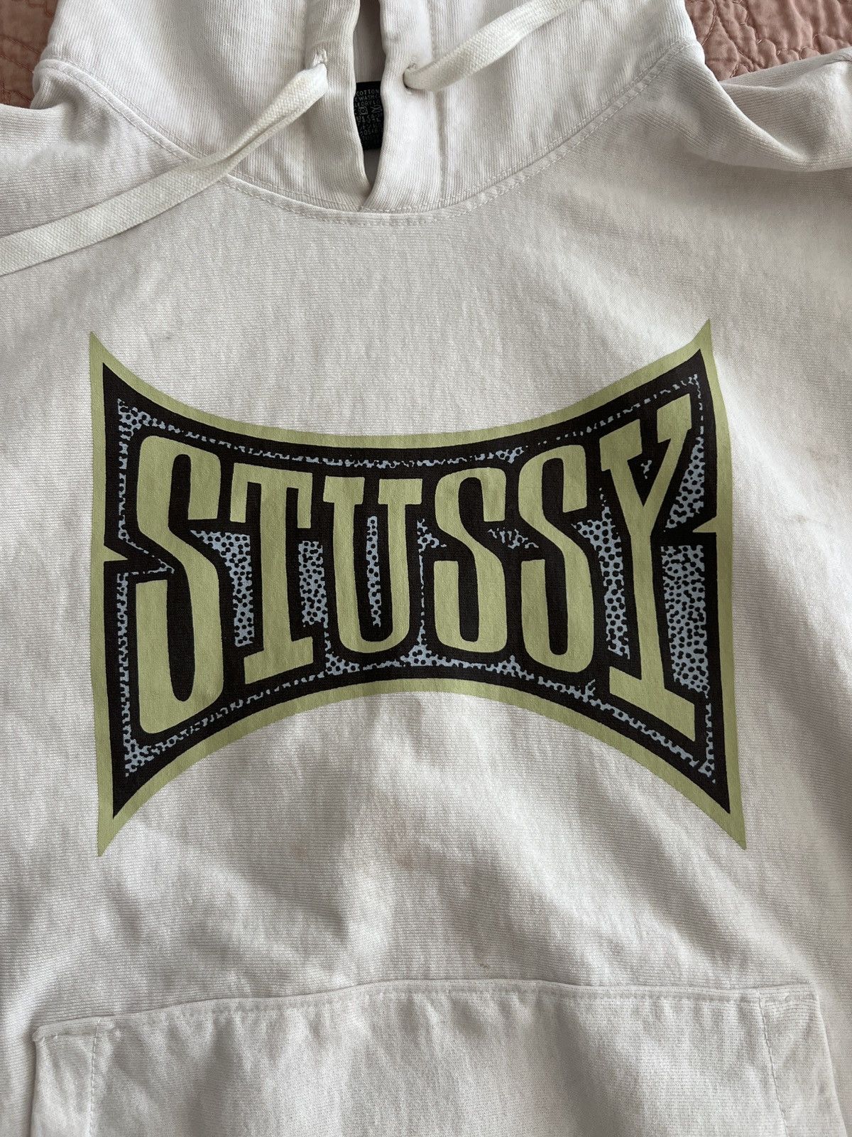 Stussy Stussy Champion Pigment Dyed Hoodie Natural Grailed