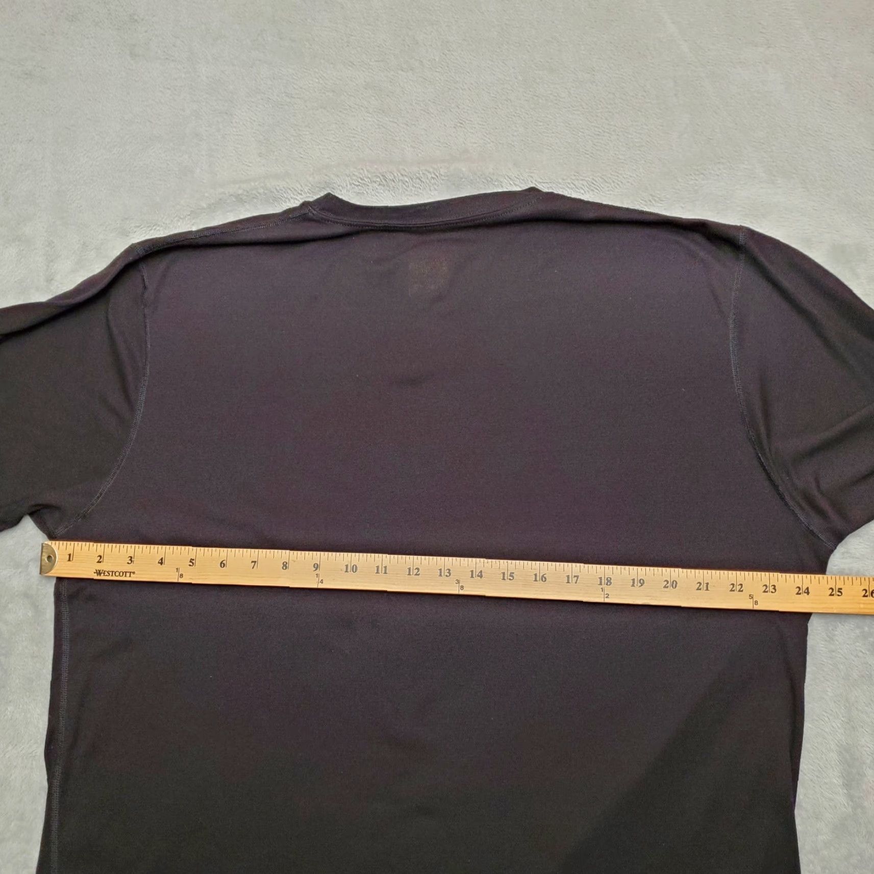 Vintage Polarmax Shirt Mens L Black 100% Polyester Long Sleeve TEE Made in USA Size US L / EU 52-54 / 3 - 7 Thumbnail