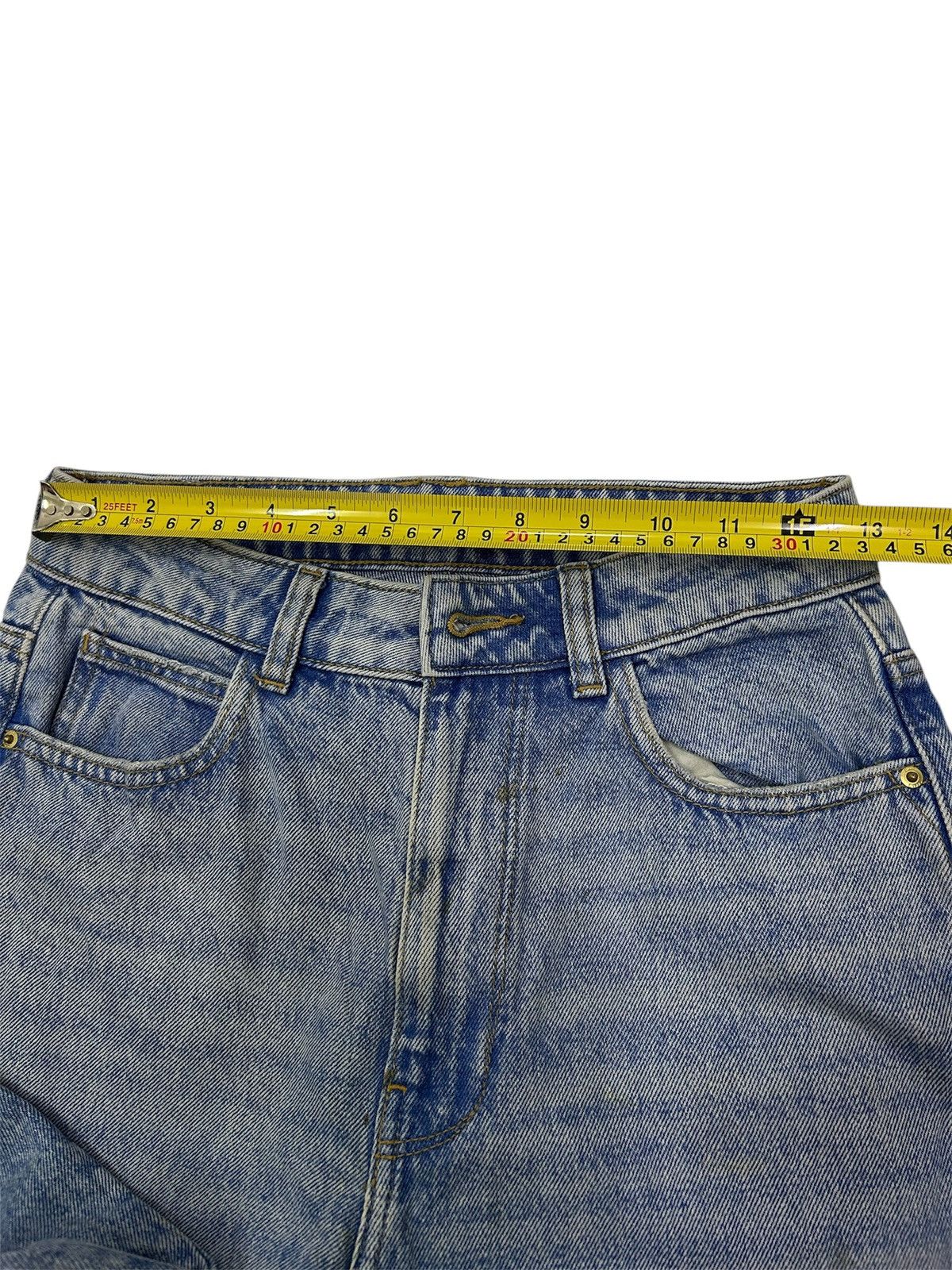 Zara ZARA Blue Wash Distressed Jeans Size US 27 - 14 Thumbnail