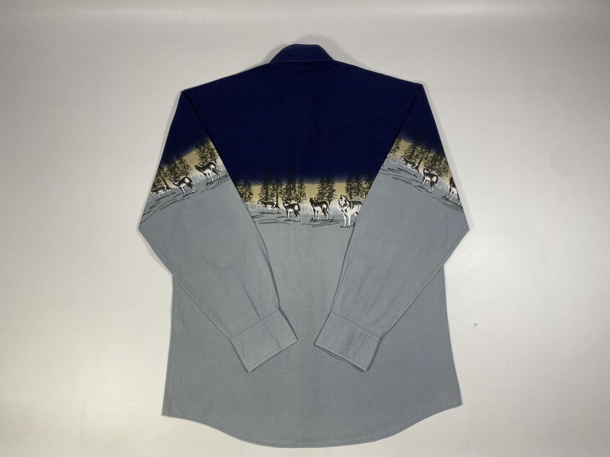 Vintage Vintage 90s Wolfs Forest Western Snap Buttons Shirt Size US XL / EU 56 / 4 - 12 Thumbnail