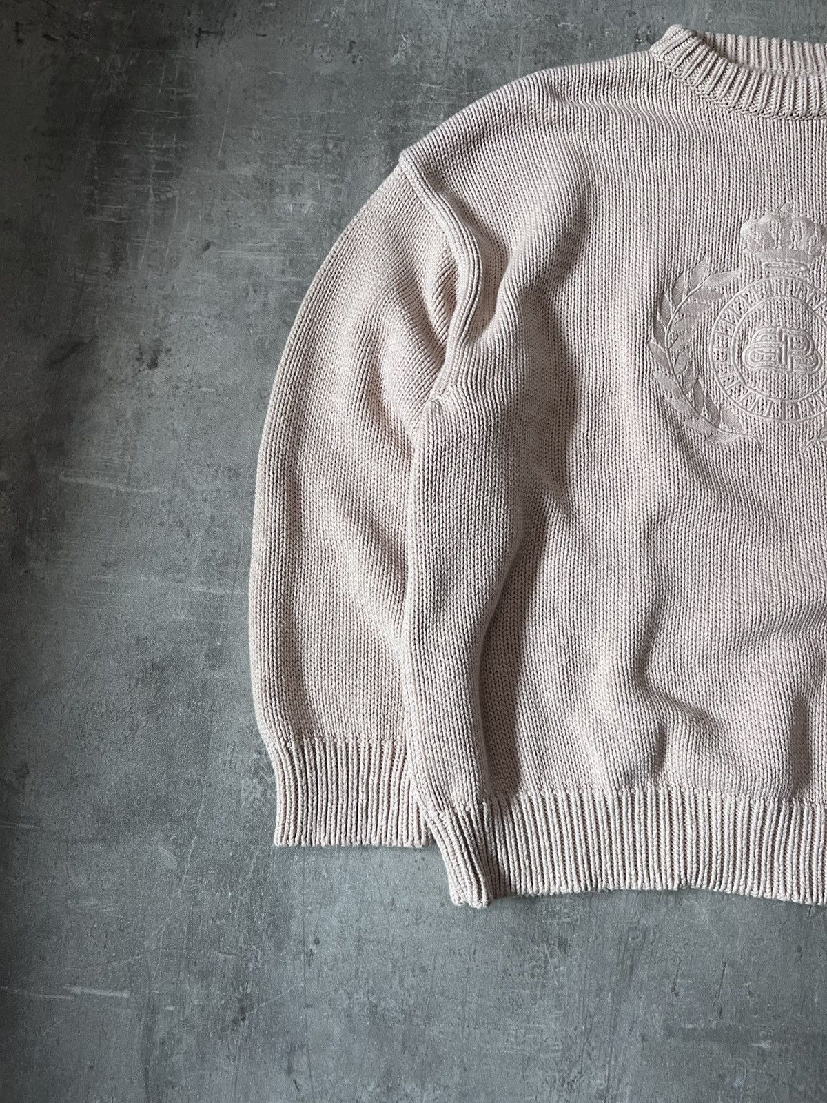 Balenciaga Balenciaga BB crown logo beige sweater Size US M / EU 48-50 / 2 - 3 Thumbnail