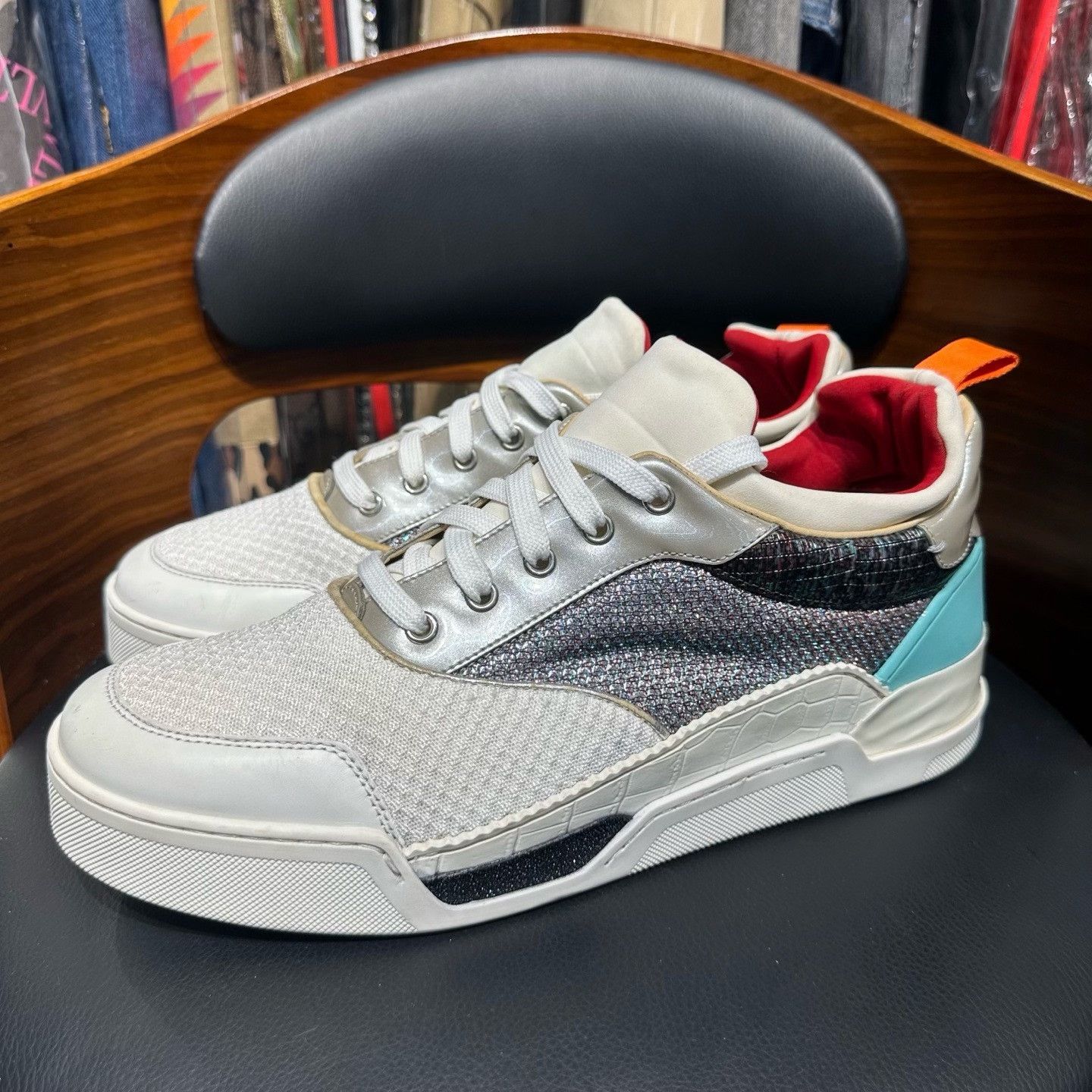 Christian Louboutin Christian Louboutin Blue Lowtop Sneakers 44 Men Size US 10.5 / EU 43-44 - 1 Thumbnail