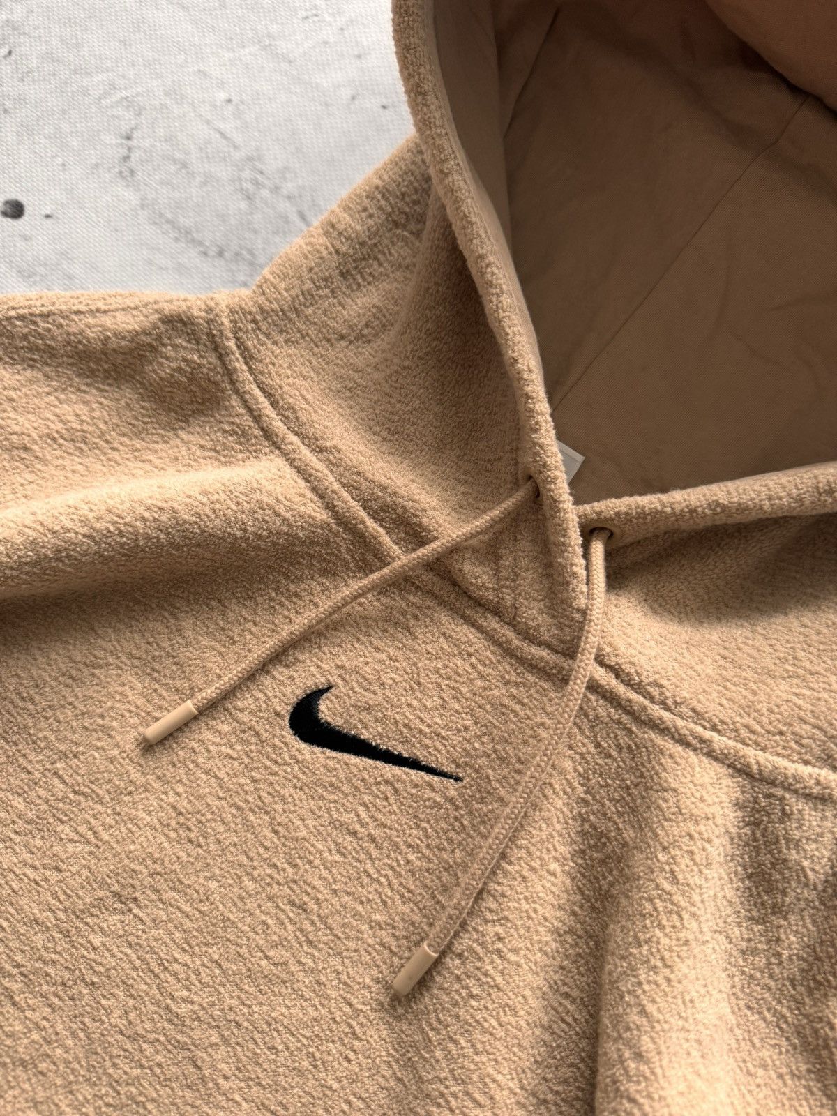 Nike × Vintage NIKE TEDDY VINTAGE CENTER LOGO OVERSIZE BOXY HOODIE Size US S / EU 44-46 / 1 - 5 Thumbnail