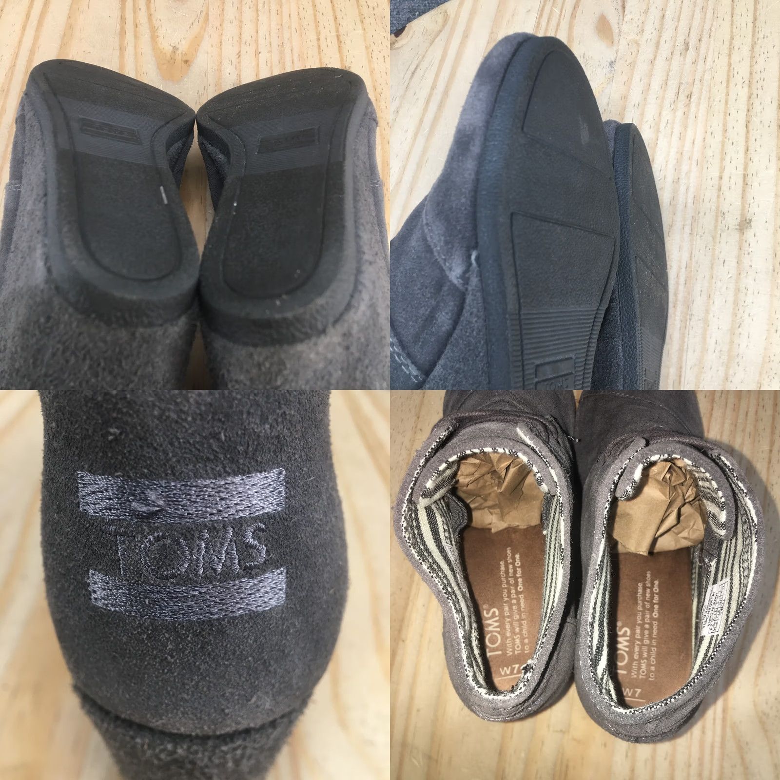 Toms TOMS Boots Womens 7 Desert Wedge Gray Lace Up Casual Comfort Ankle Top 300415 Size M / US 6-8 / IT 42-44 - 9 Thumbnail