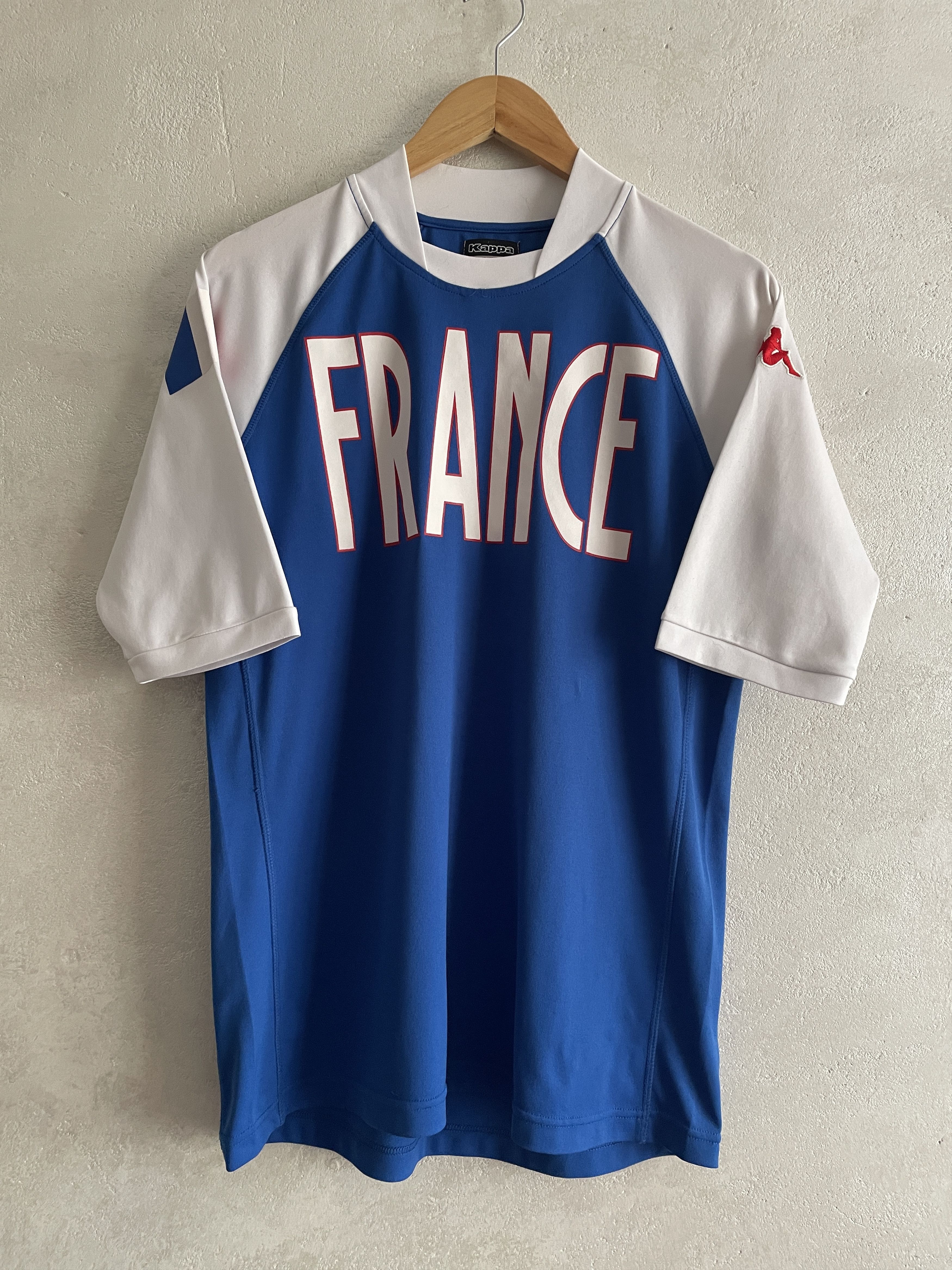 Kappa France Vintage Kappa Jersey Kit Maillot Shirt Rare Size US L / EU 52-54 / 3 - 1 Thumbnail