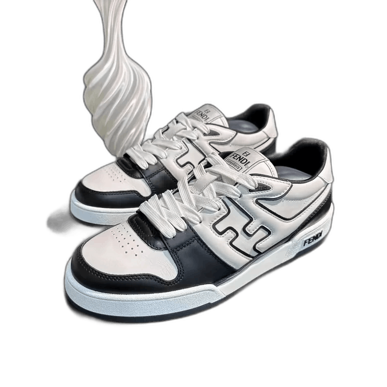 Fendi Fendi Black and White LowTop Sneakers Size US 9 / EU 42 - 1 Thumbnail