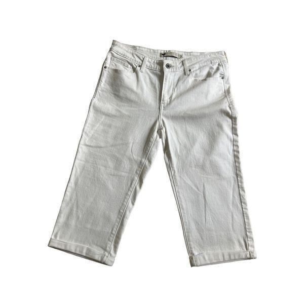 Levi's Levi’s White Capri Denim Cuffed Hem size 8 Size US 26 / EU 42 - 5 Thumbnail