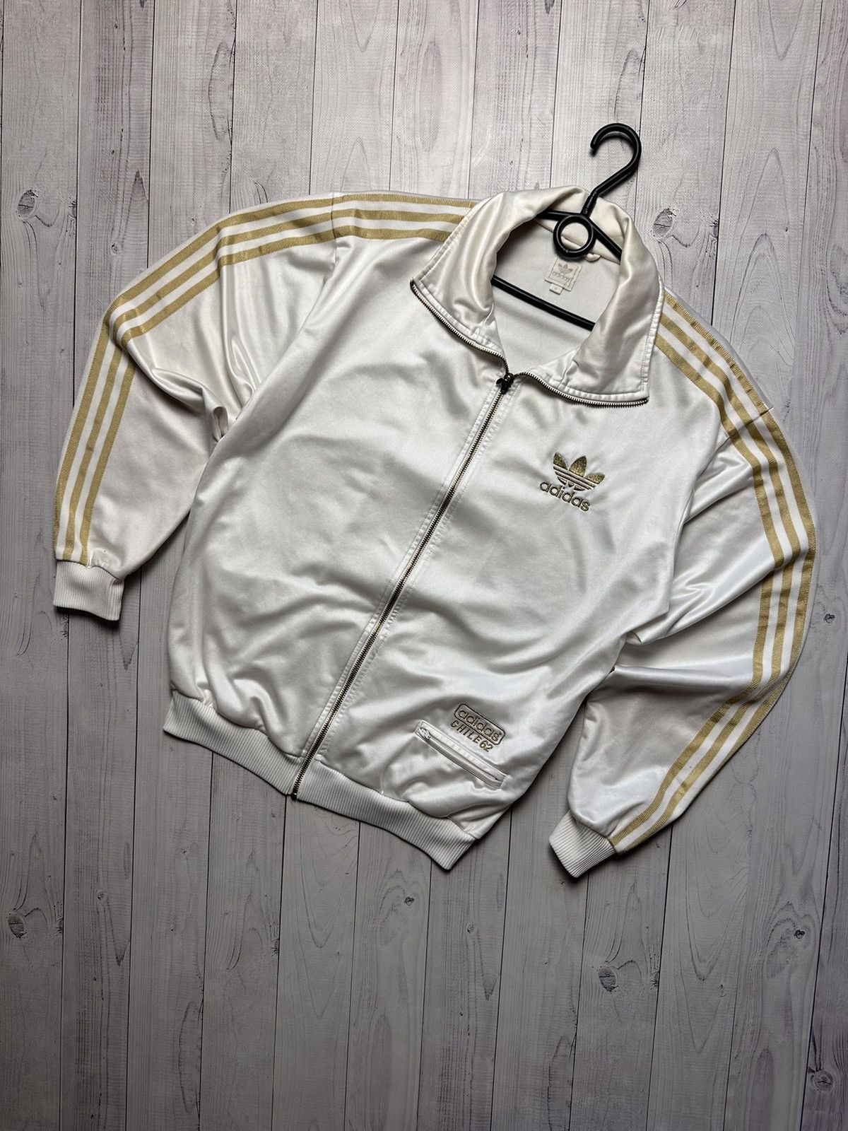 Adidas Streetwear Vintage Vintage adidas originals chile 62 track jacket size M white Grailed