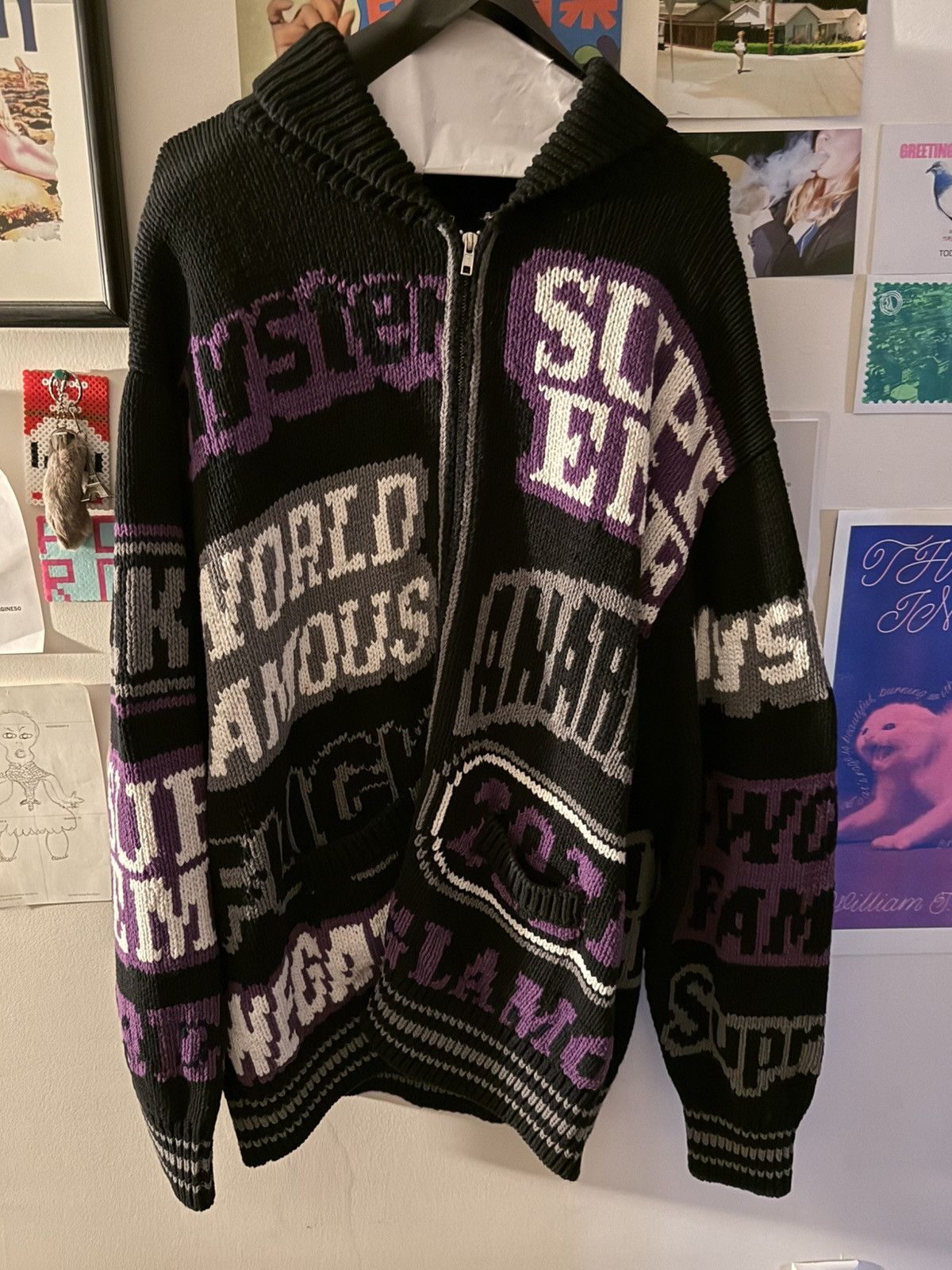 トップス XL SUPREME HYSTERIC GLAMOUR ZIP UP BLACK Supreme Hysteric Glamour Thermal Lined Zip Up Hooded