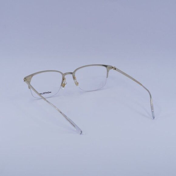 Montblanc Montblanc MB0234OK 001 Eyeglasses Gold 52mm Square Frame Size ONE SIZE - 9 Thumbnail