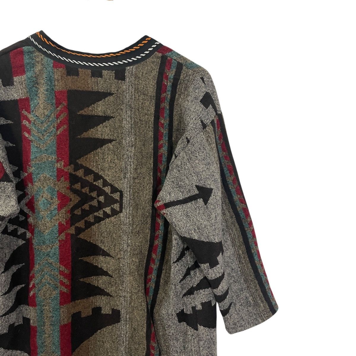 Other Vintage Japanese Designer Aztex Navajo Long Jacket Size L / US 10 / IT 46 - 9 Thumbnail