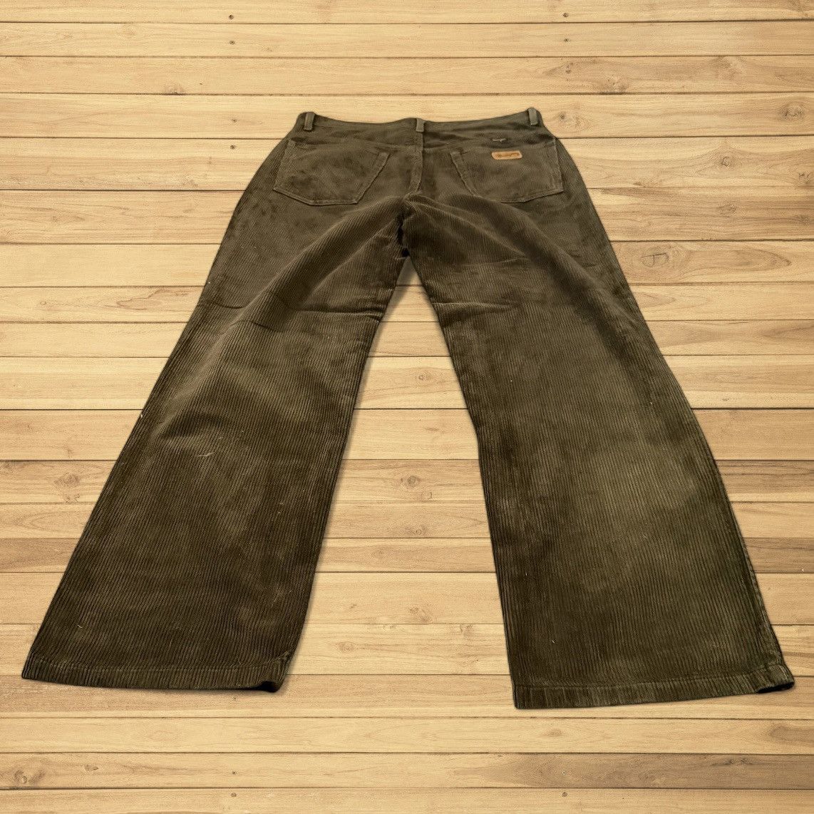 14th Addiction 🔥🇯🇵 Vintage 90s Corduroy Wrangler Blue Bell Wideleg Denim Size US 35 - 2 Thumbnail