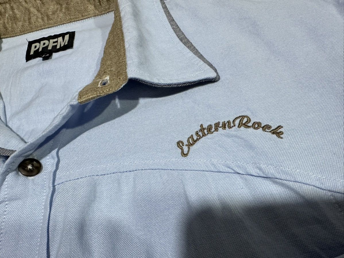 PPFM 🔥Rare Y2K PPFM Eastern Rock Double Layer Collar Shirt Size US L / EU 52-54 / 3 - 5 Thumbnail
