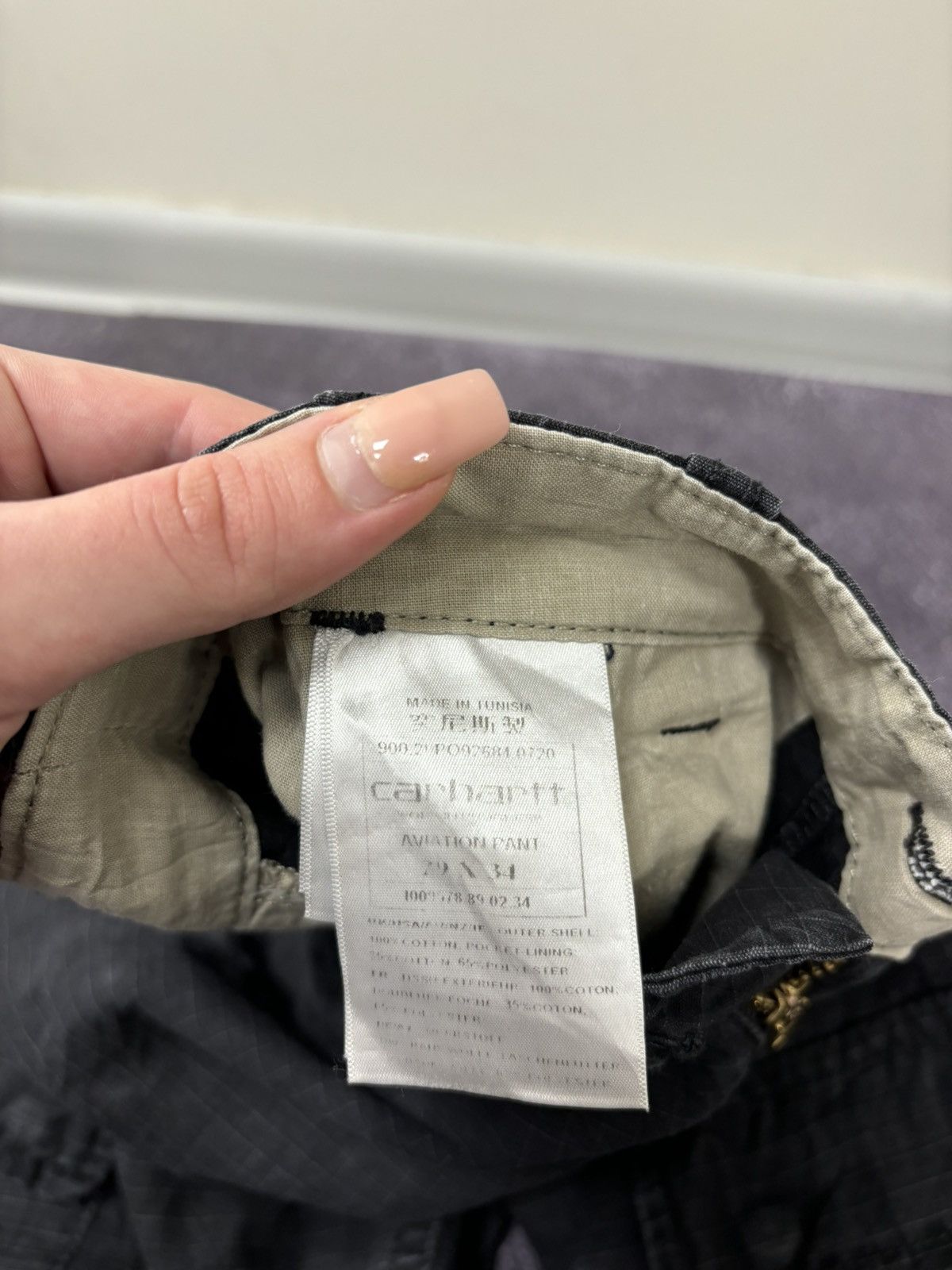 Carhartt Vintage Carhartt WIP Black USA Hype Cargo Aviation Pants Size US 29 - 21 Thumbnail