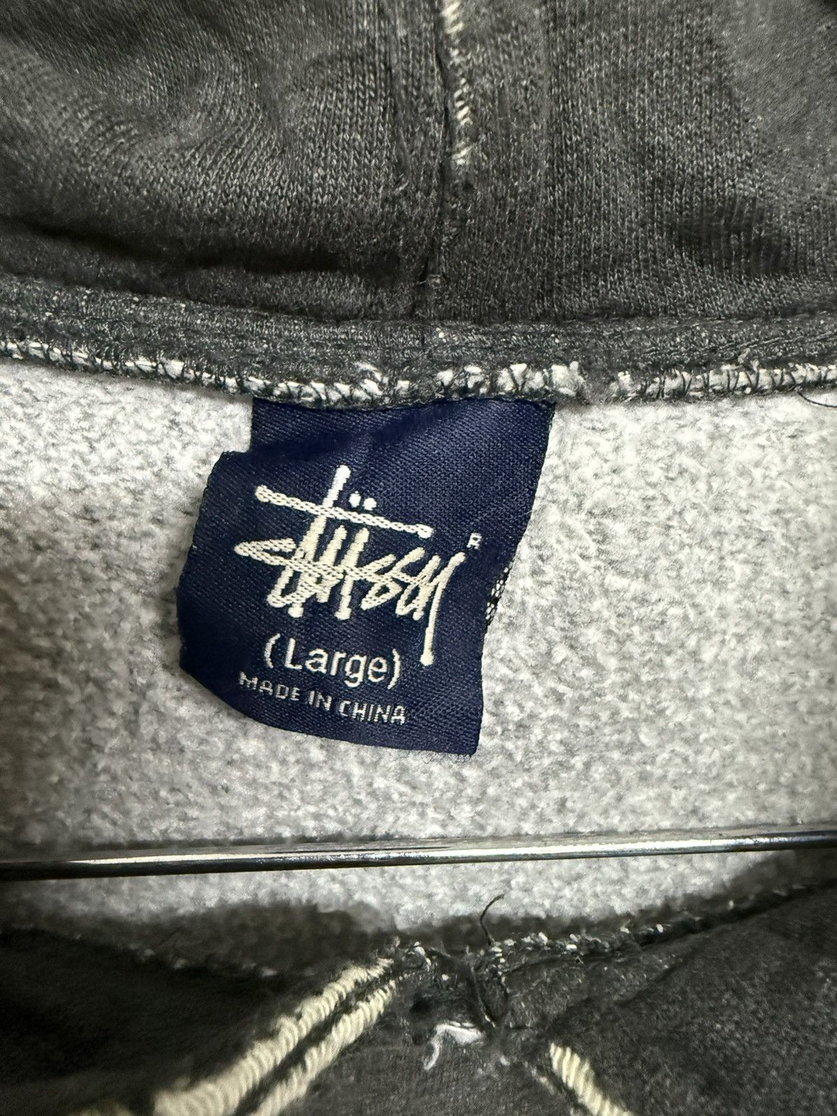 N4 × Stussy × Vintage Vintage Stussy Monogram Louis Vuitton No.4 Distressed Hoodie Size US L / EU 52-54 / 3 - 8 Thumbnail