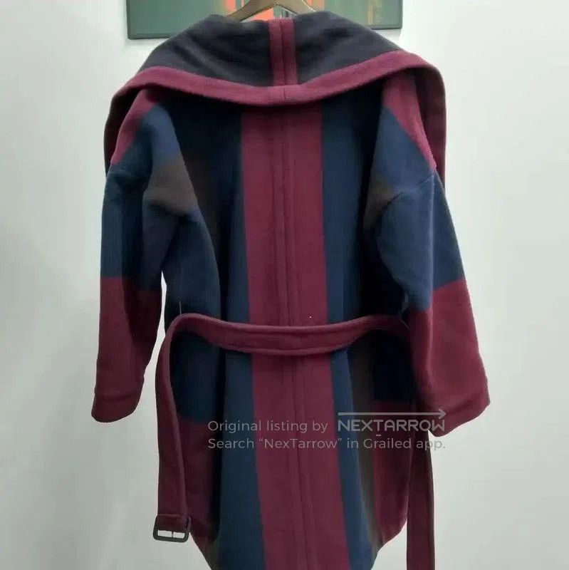 Burberry Burberry Wine Red Wool Long Coat for Women. Size S / US 4 / IT 40 - 2 Thumbnail