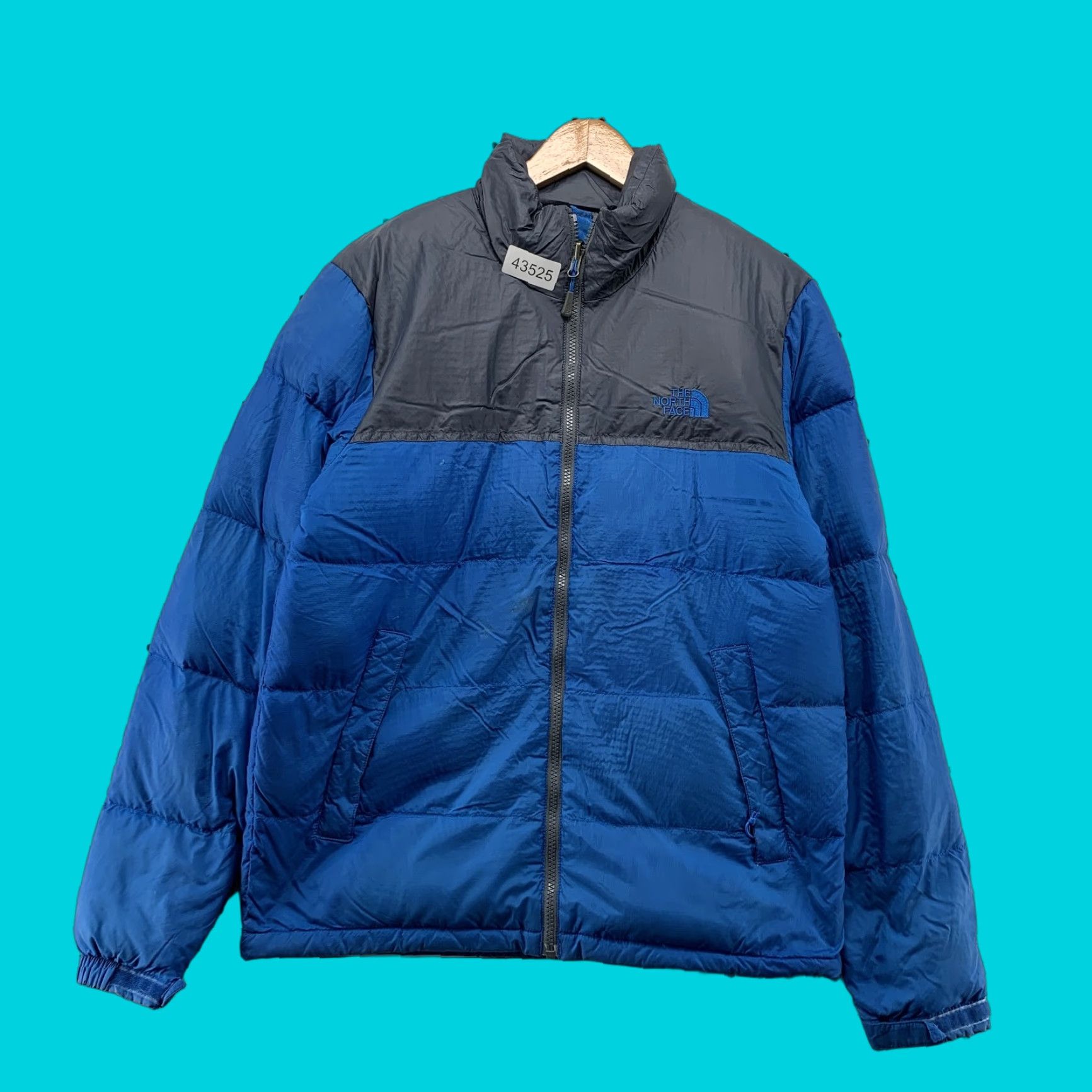 The North Face The North Face 700 Down Puffer Jacket Mens Small Blue Gray Winter - Regular Fit, Down Insulation, Nylon Shell, Zip, Logo, Outdoor, Men Size US S / EU 44-46 / 1 - 1 Thumbnail