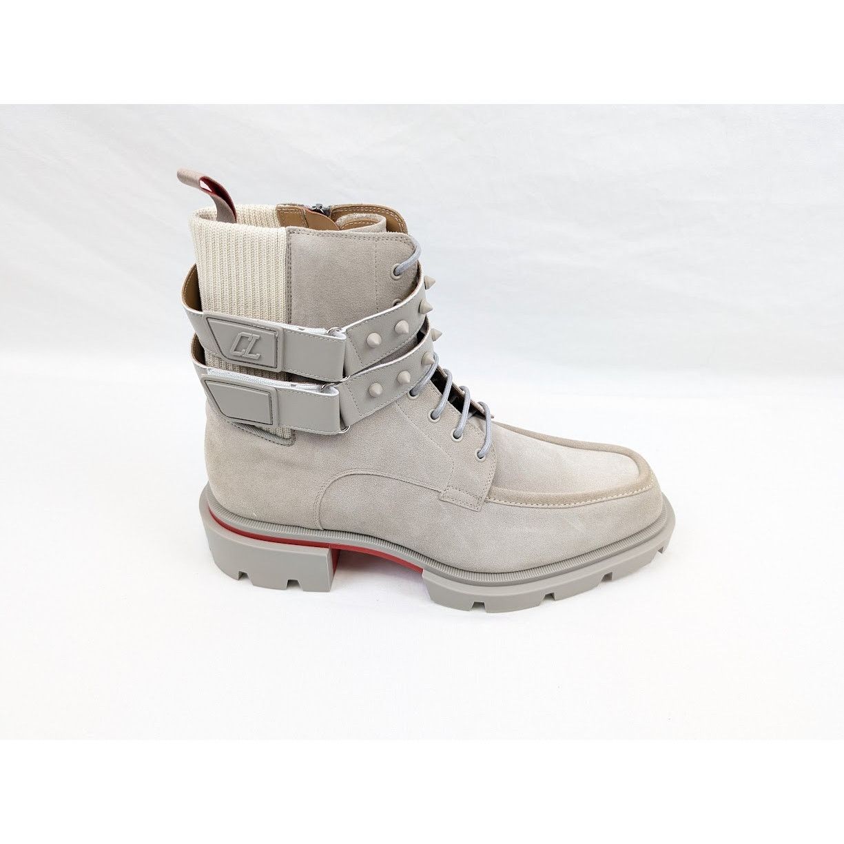 Christian Louboutin o1rshd1 Calf Our Fight Flat Boots in Goose Size US 10 / EU 43 - 1 Thumbnail