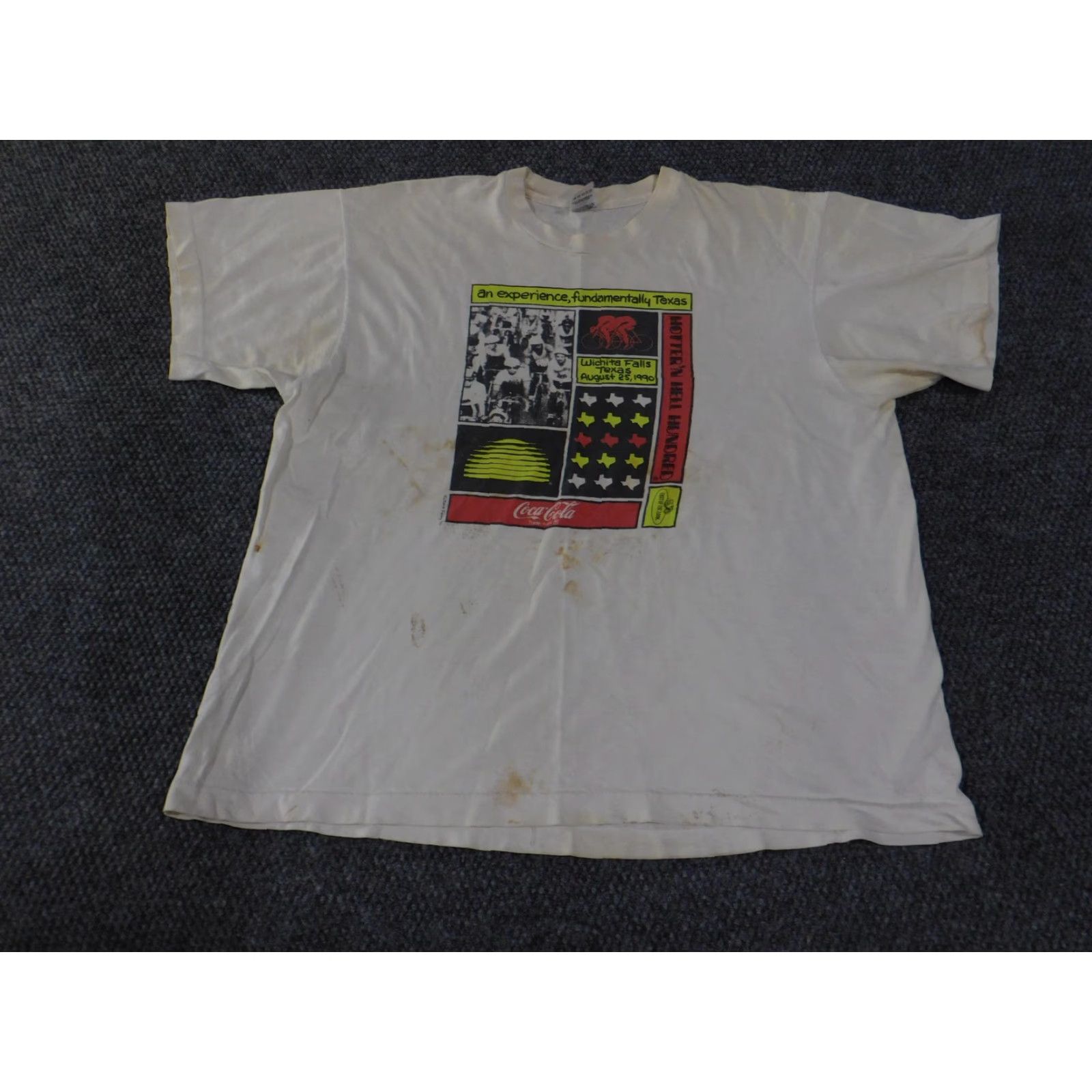 Fruit Of The Loom VINTAGE Hotter'N Hell Hundred Shirt Mens 2XL 1990 Coca-Cola Made USA Cycling 90s Shirt Size US XXL / EU 58 / 5 - 2 Thumbnail