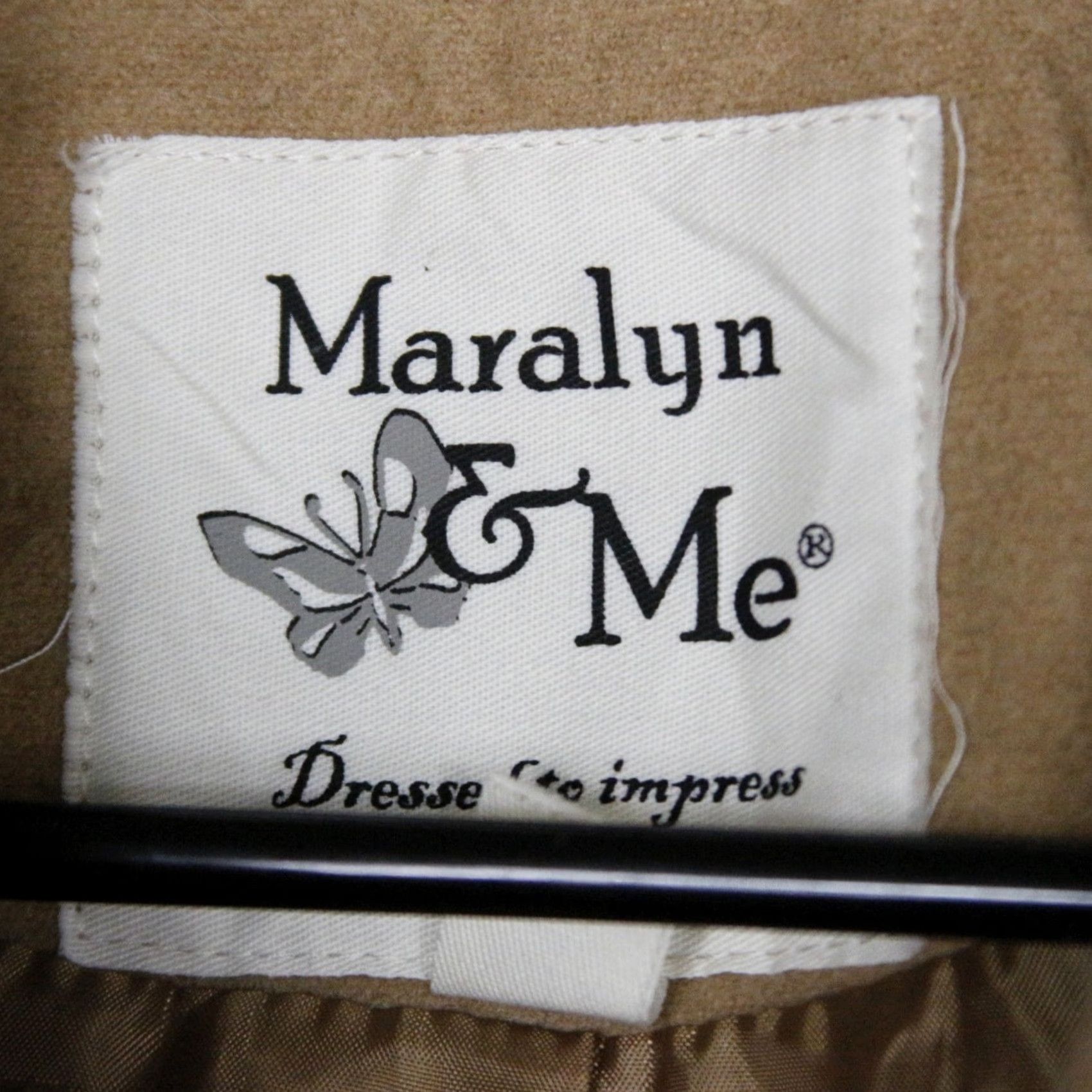 Vintage Marilyn & Me Coat Women Tan Button Front Single-Breasted Trench Size XL Size XL / US 12-14 / IT 48-50 - 3 Thumbnail