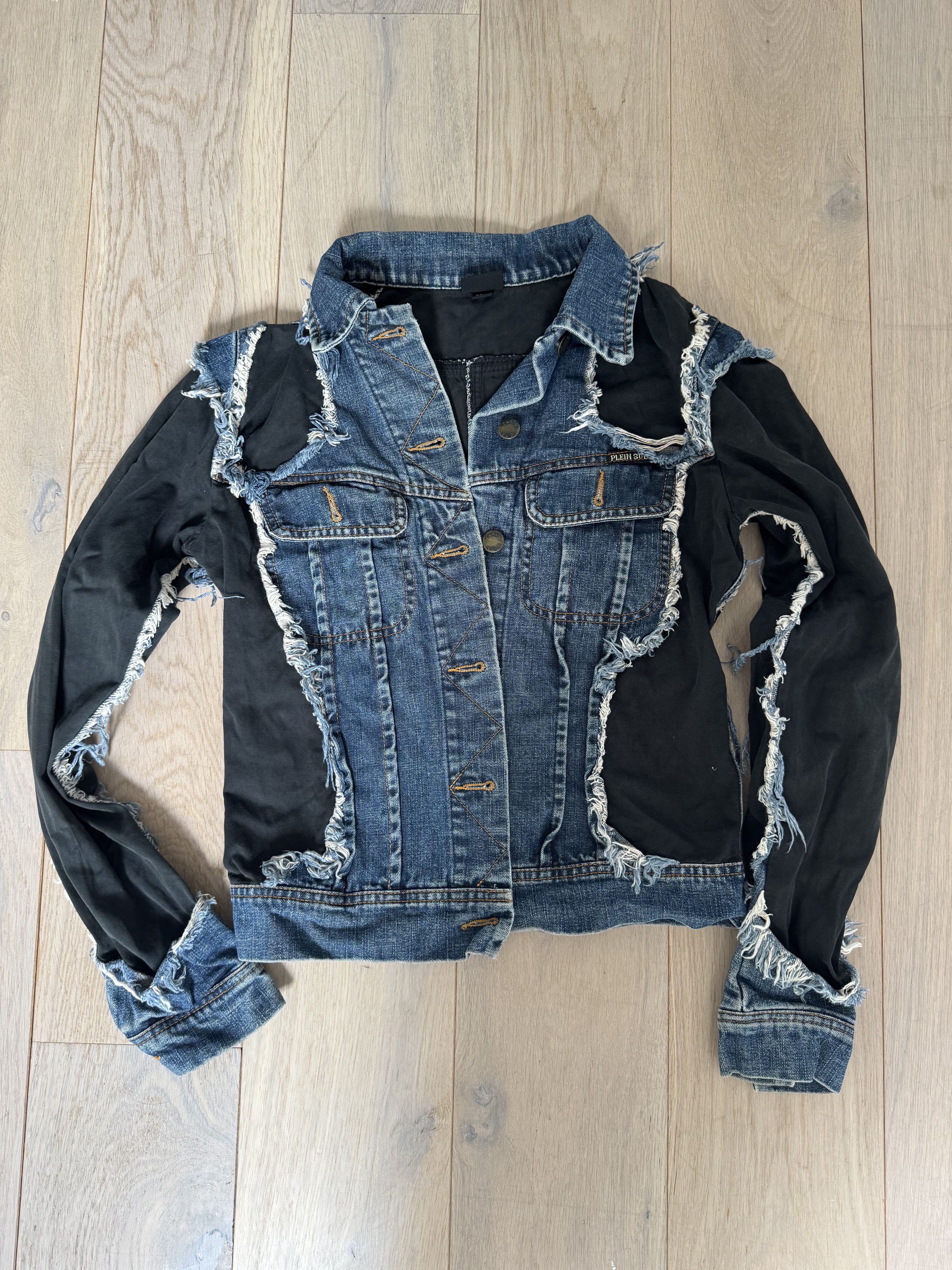 plein sud Plein Sud French Napoleon Wash Blue Jean's Jacket | Grailed