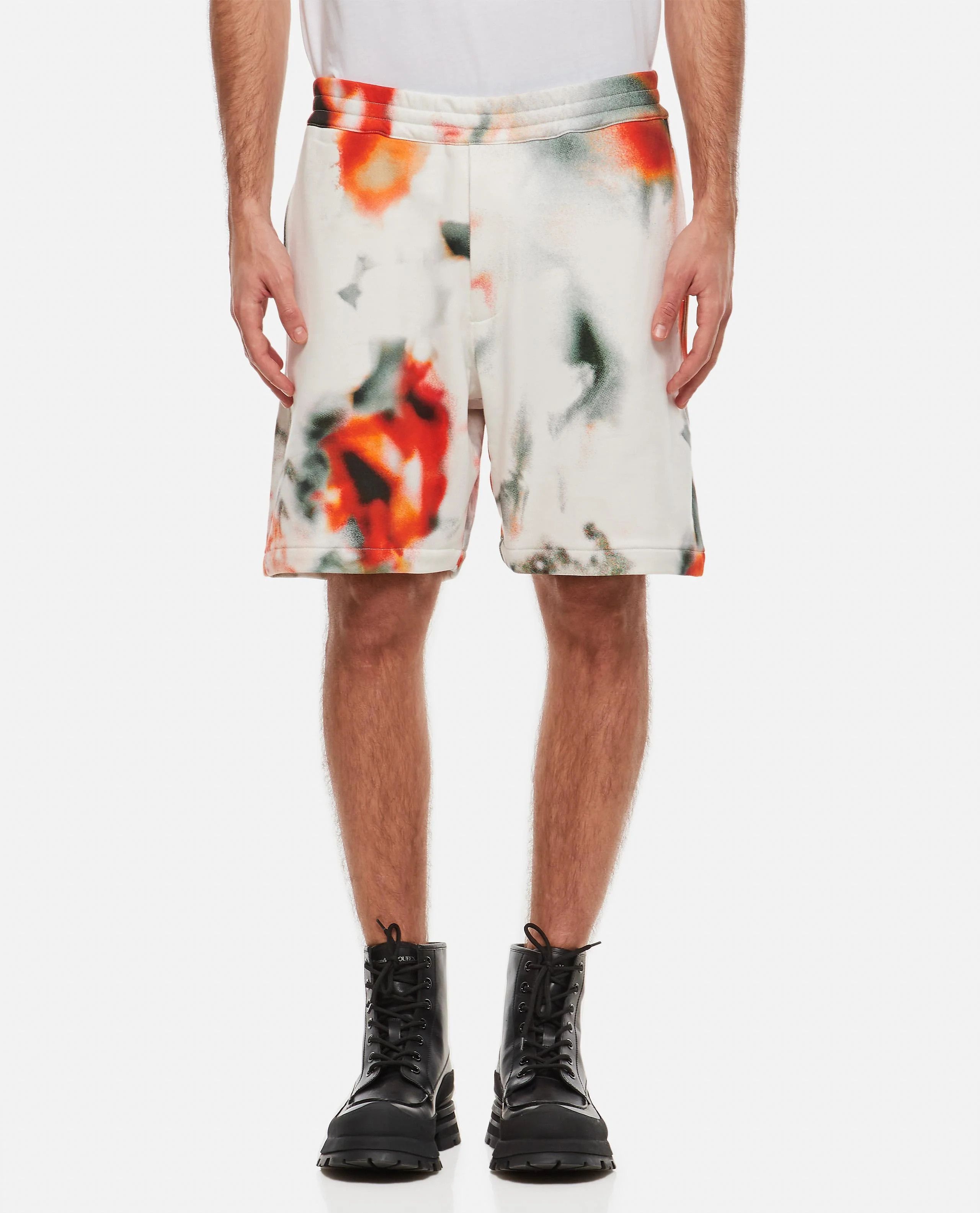 Alexander McQueen ALEXANDER MCQUEEN white floral print cotton shorts XL NWT Size US 36 / EU 52 - 2 Thumbnail