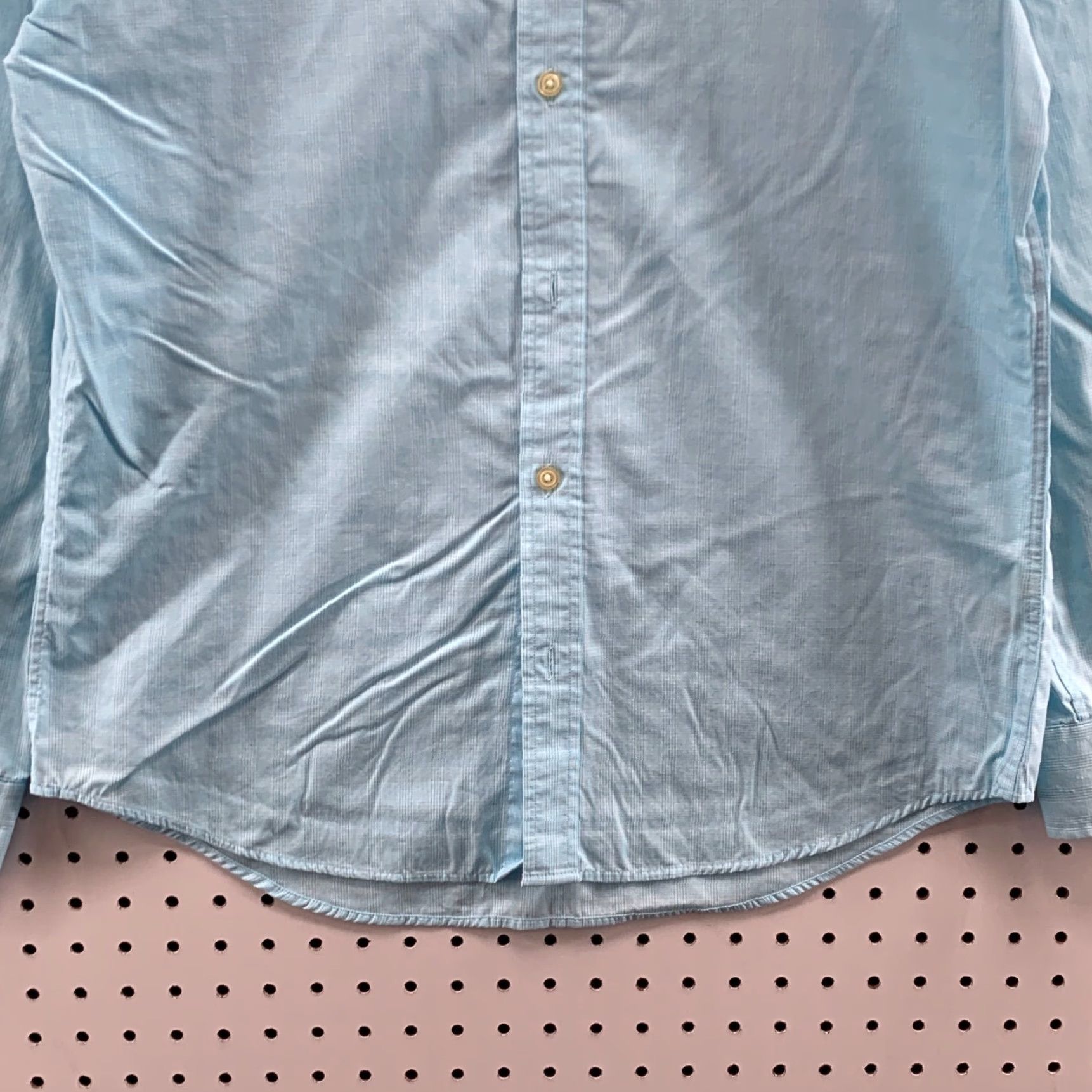 Banana Republic Banana Republic Button-Up Shirt Long Sleeve Mens Medium Blue Plaid 15.5 33-34 Size US M / EU 48-50 / 2 - 6 Thumbnail