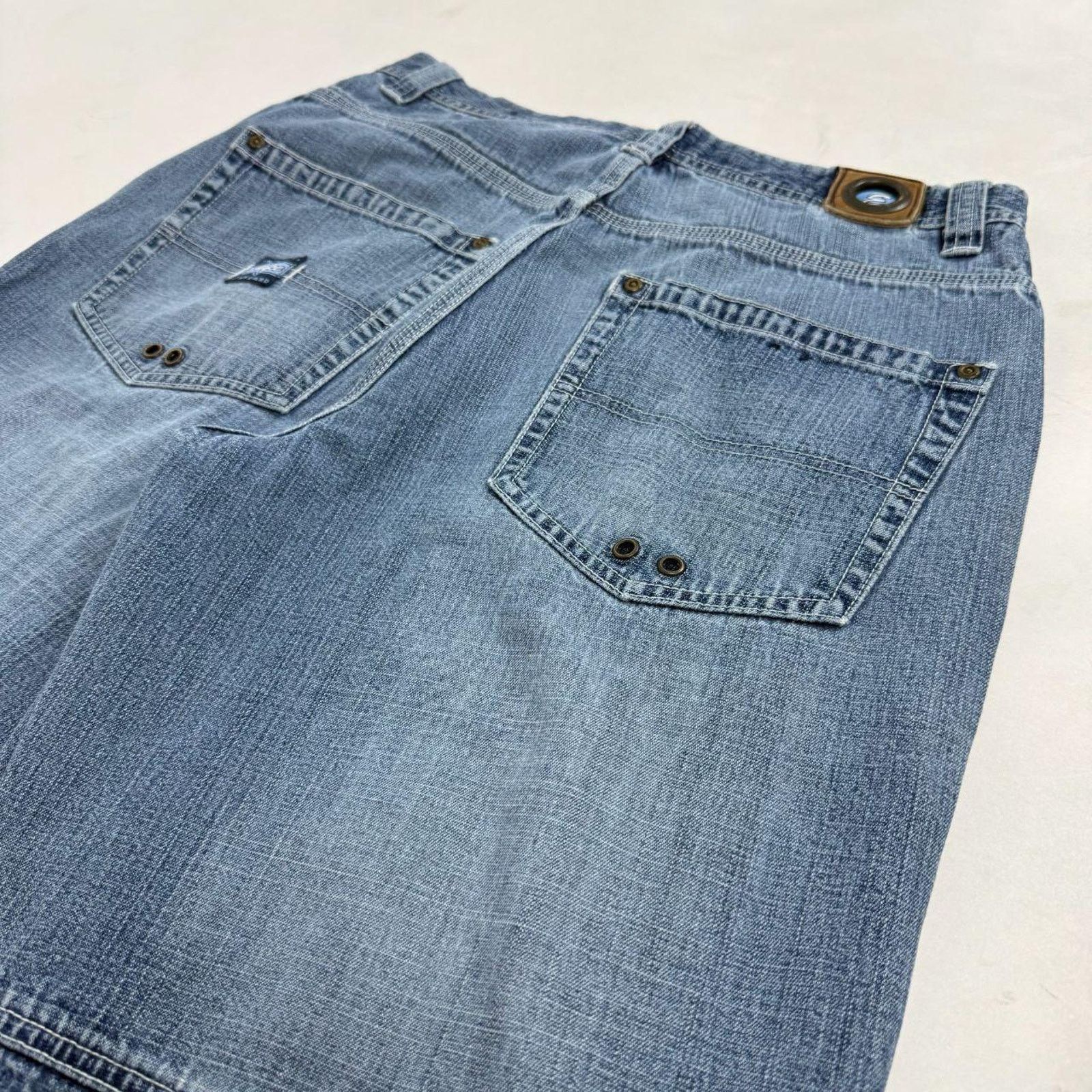 Enyce × Japanese Brand × Vintage Vintage y2k grunge faded archive baggy wide leg skater jeans Size US 32 / EU 48 - 2 Thumbnail